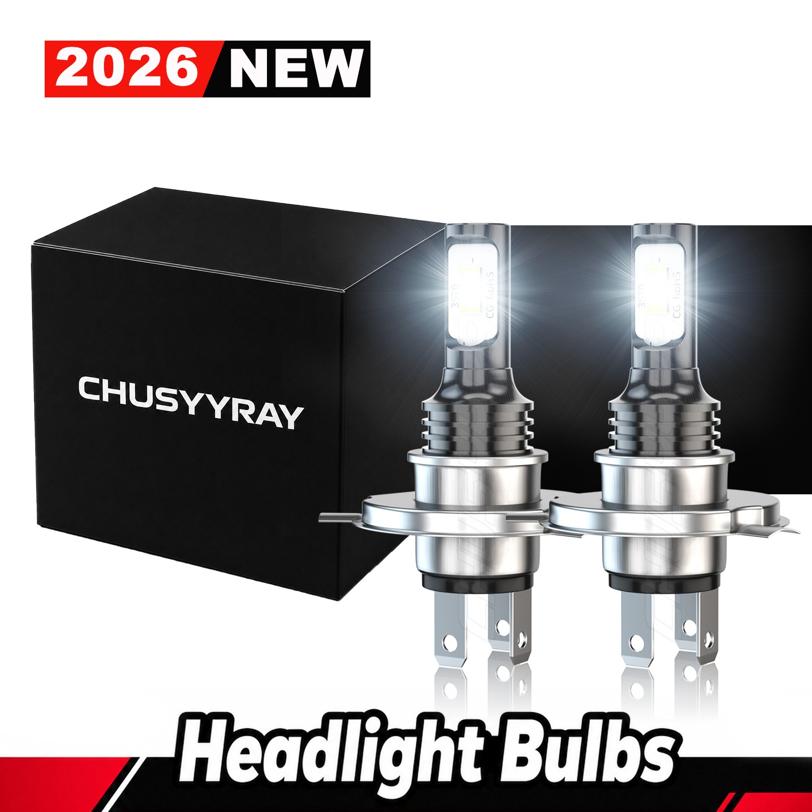 For Toyota Tacoma 2001-2015 2x H4/9003 6000K LED Headlight Hi/Low Beam Bulbs Kit