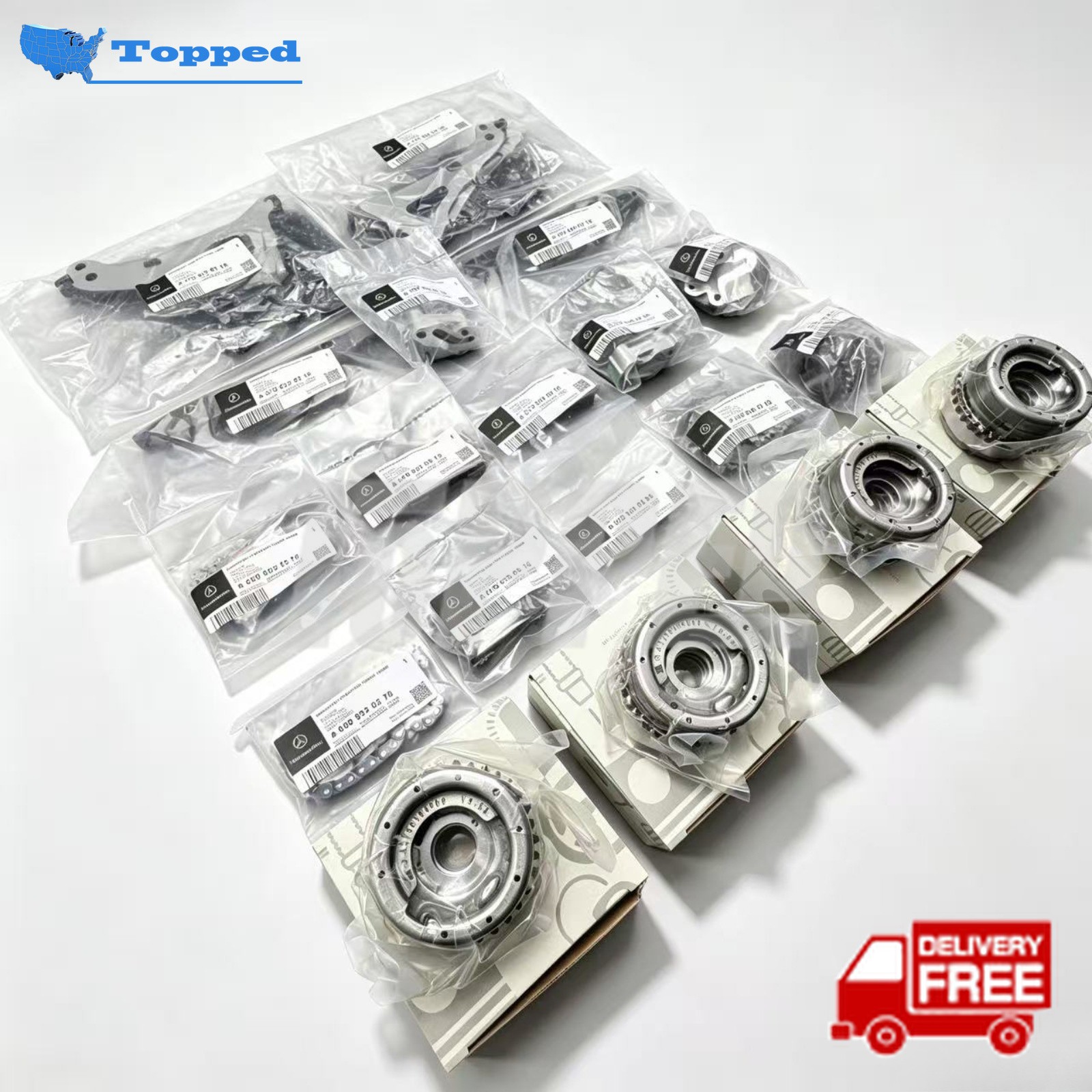 19X Complete Timing Rebuilt Kit W/ VVT Adjuster for MercedesBenz M278 4.7L V8