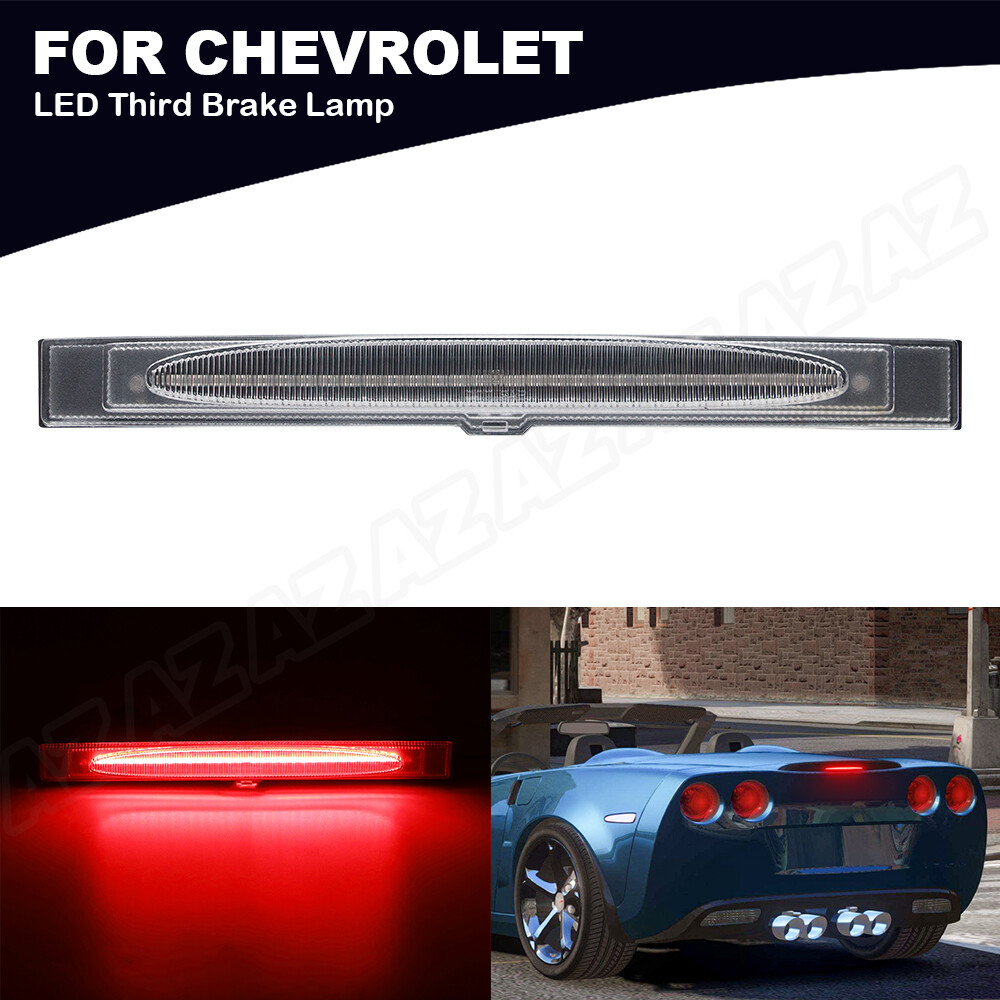 Full LED Chrome Third Brake Tail Cargo Light For 2005-2013 Chevrolet Corvette C6