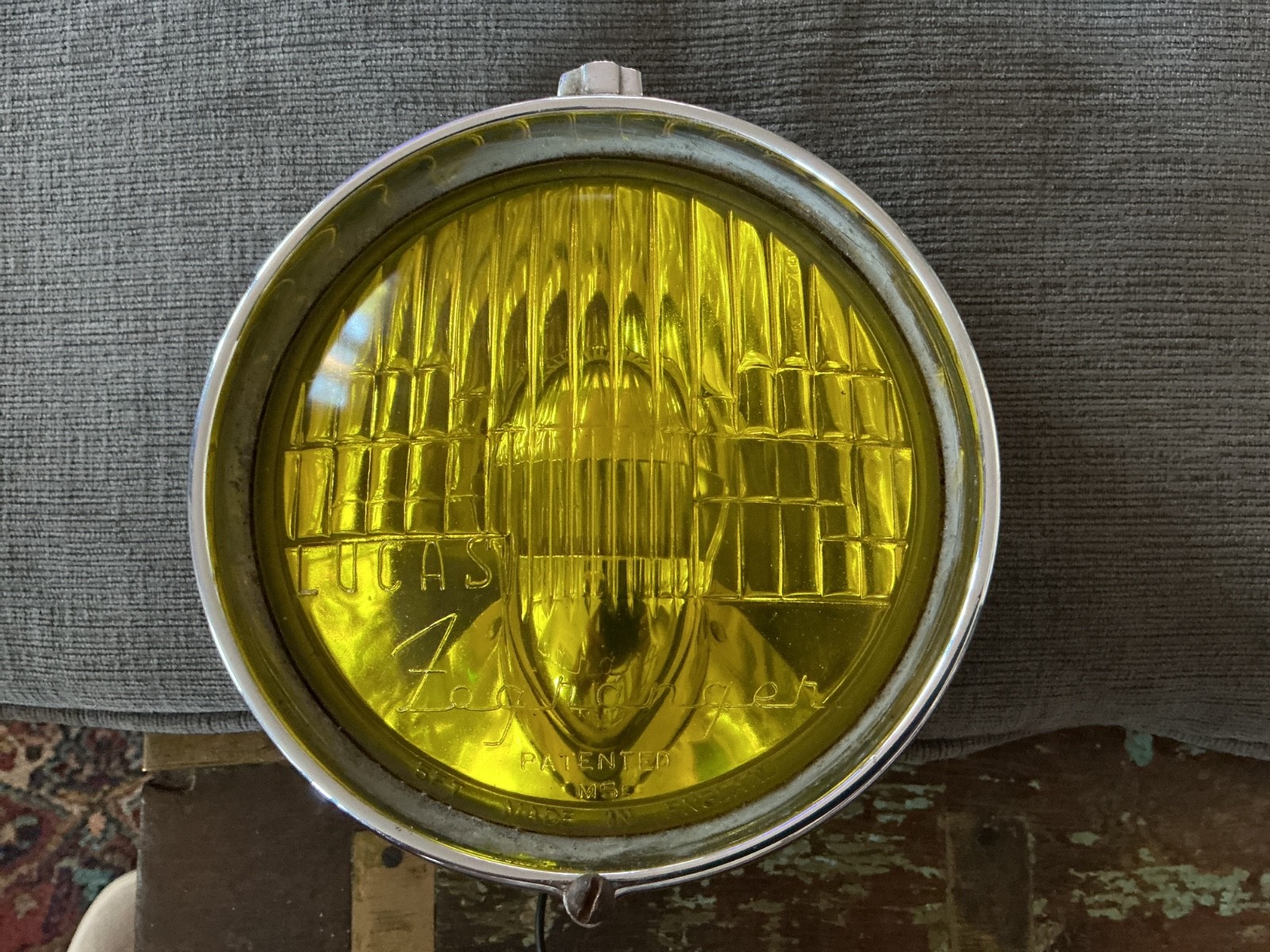 LUCAS FOG RANGER M5e 5\' MADE IN ENGLAND YELLOW LENS APX 6” LUCAS FOG RANGER M5e 5\' MADE IN ENGLAND YELLOW LENS APX 6”