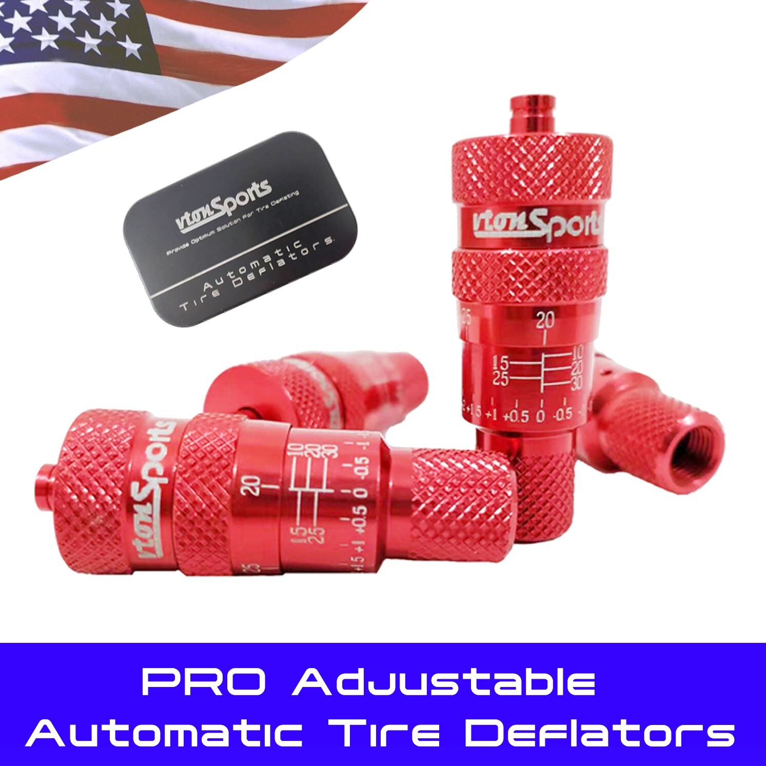 Vtonsports PRO Tire Deflators Automatic Adjustable Air Down Kits  For Offroading