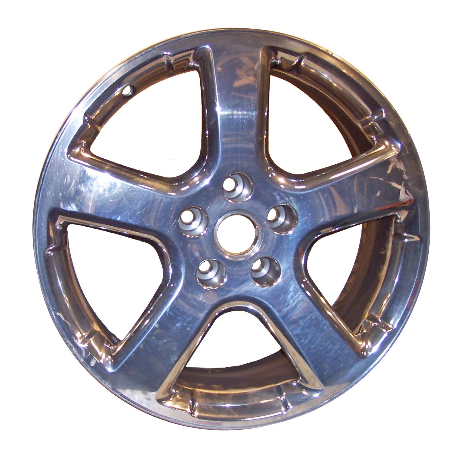 Metallic Polished 5 Spoke 18 x 8 Refurbished Wheel