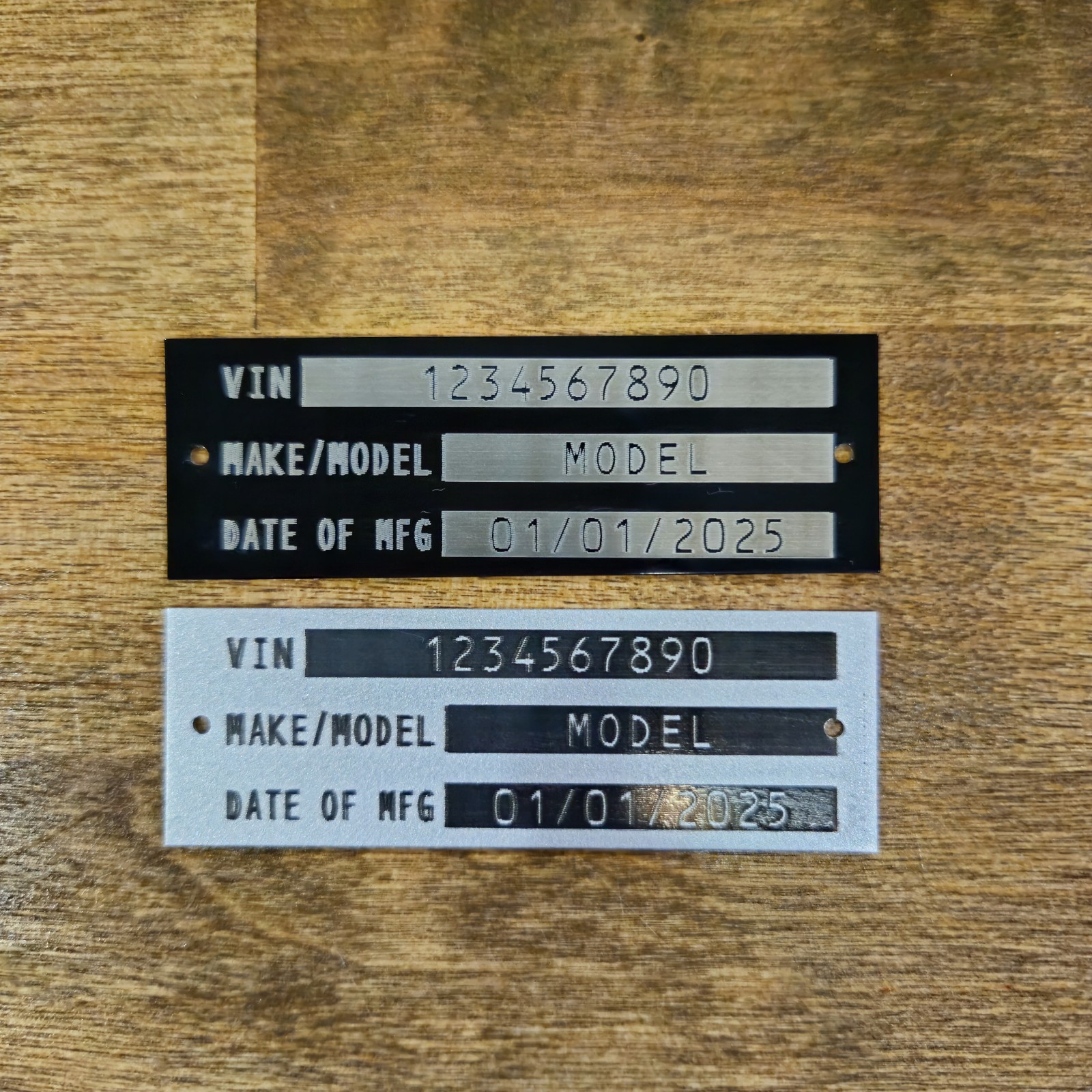1x4 Custom Serial Identification Numbers | Vehicle Car Boat Marine Serial HIN