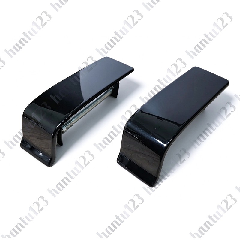USA STOCK 2 x GLOSS BLACK STAINLESS STEEL Bumper Caps for Mercedes W463 G63 AMG