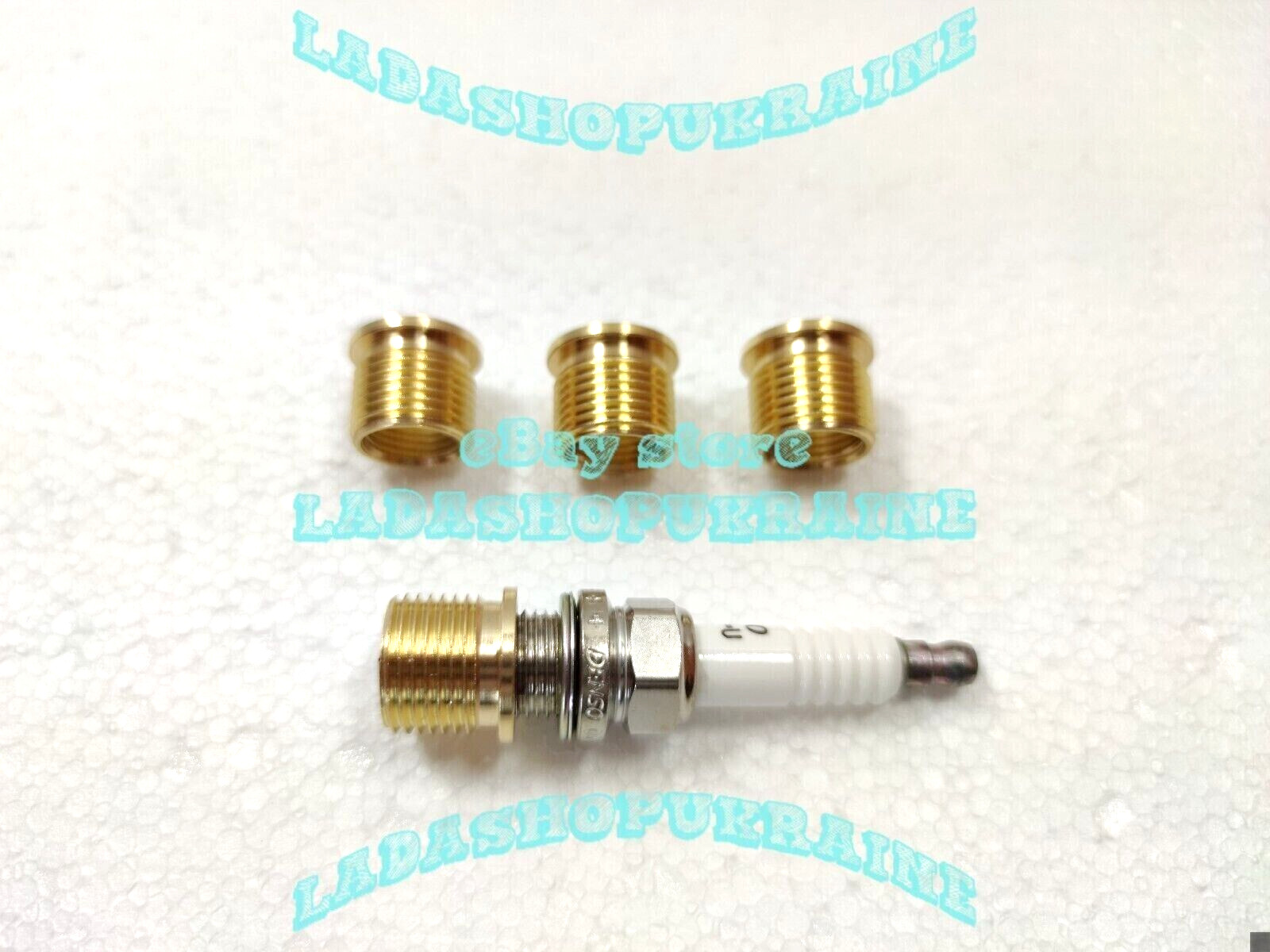 4x Inserto de reparacion para reparar roscas de bujias LADA MOSKVICH 14- 18*1,50