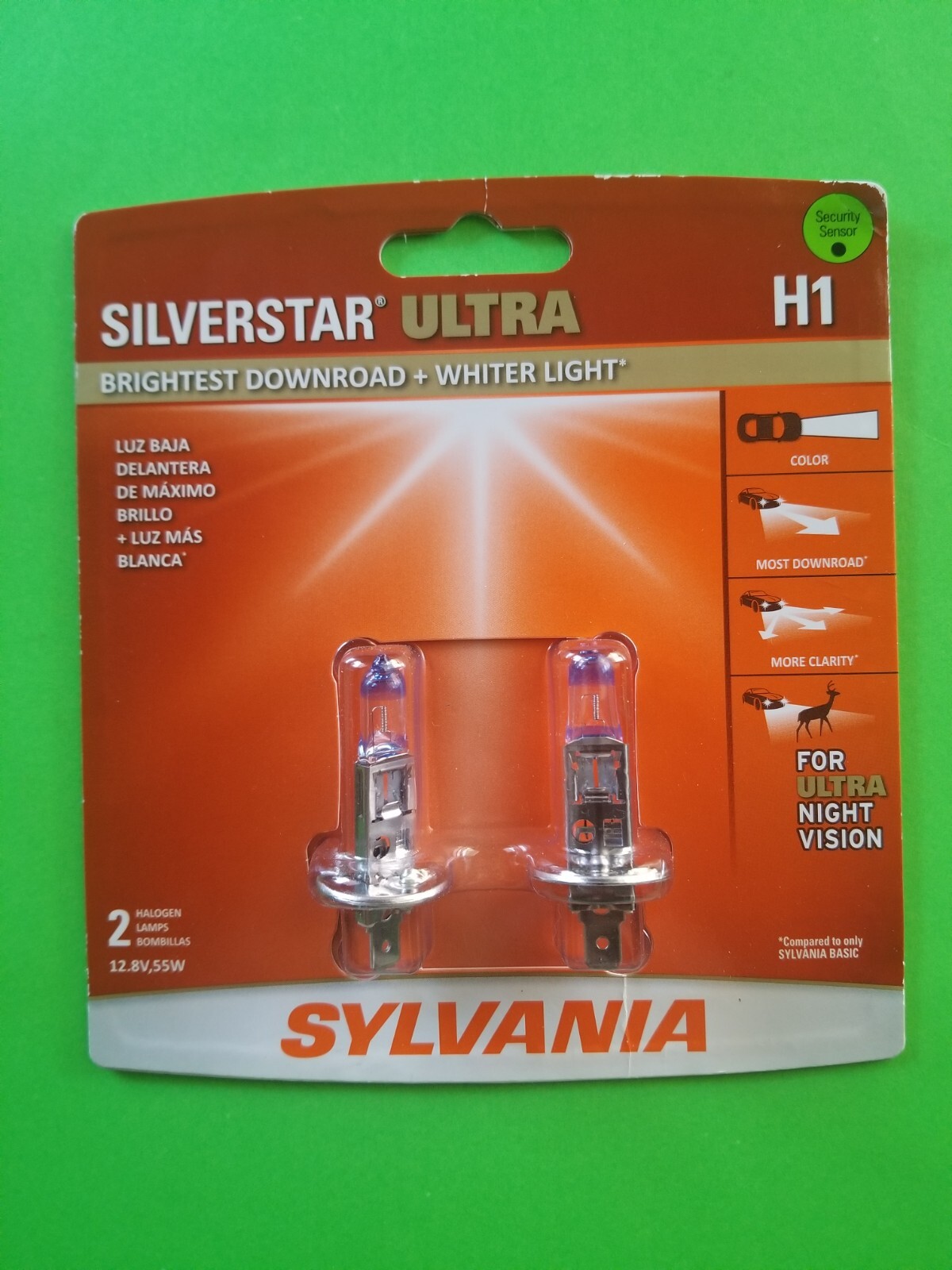 NEW - Sylvania Silverstar H1 ULTRA Pair Set High Performance Headlight 2 Bulbs NEW - Sylvania Silverstar H1 ULTRA Pair Set High Performance Headlight 2 Bulbs