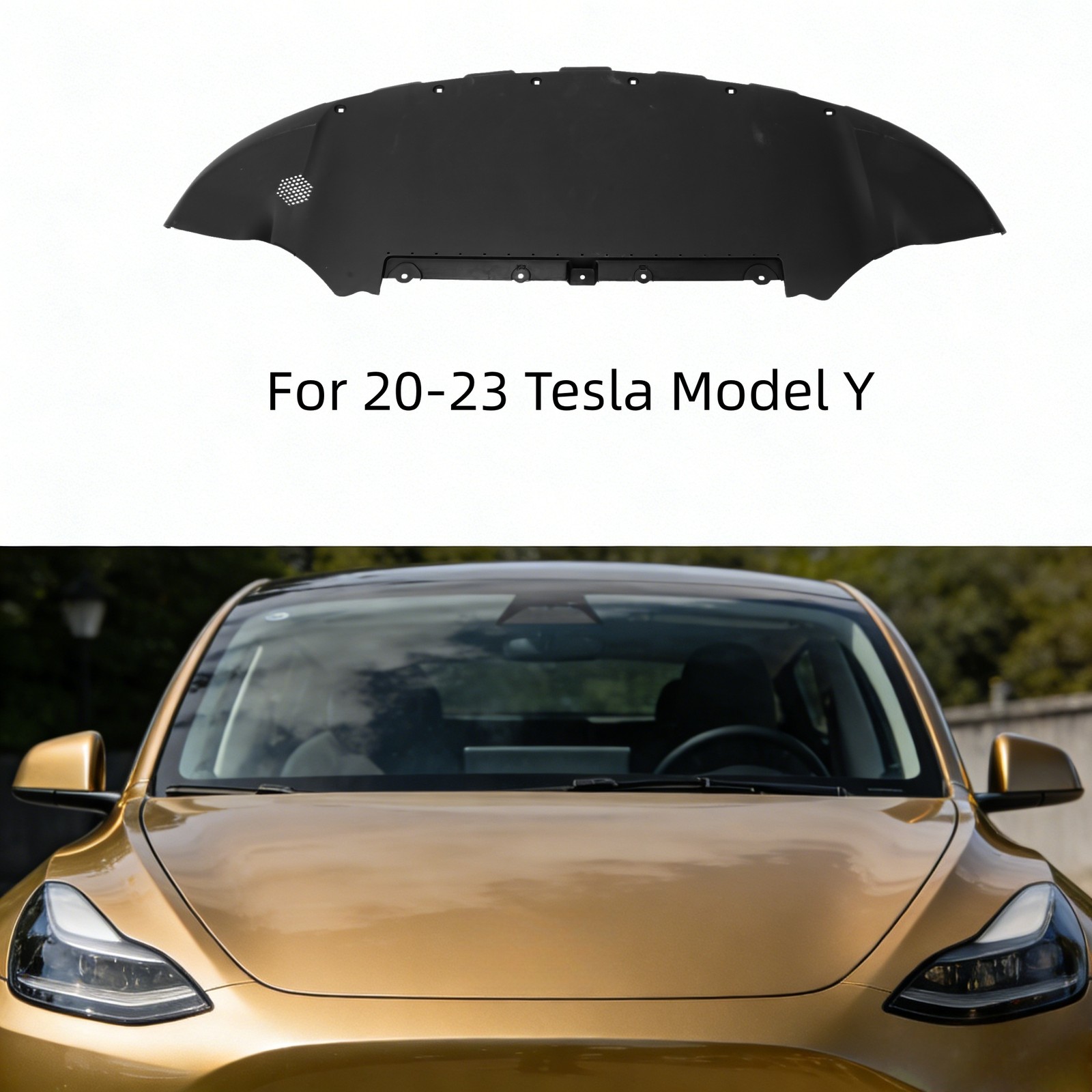 For 2020-2023 Tesla Model Y Models: Front Bumper Lower Valance