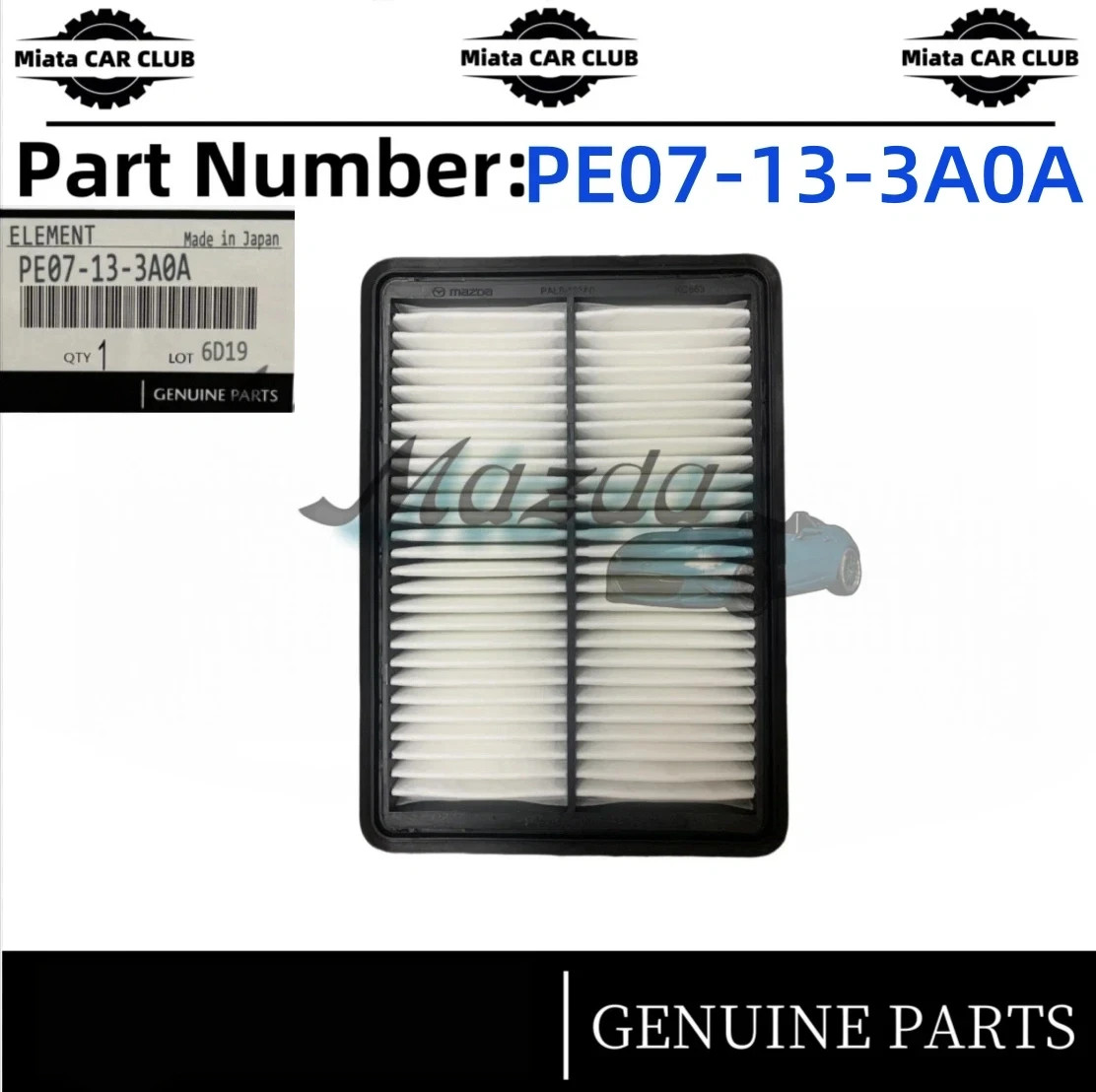 OEM Genuine Mazda 2012-2025 M3 M6 CX-5 SkyActiv Air Filter PE07-13-3A0A OEM Genuine Mazda 2012-2025 M3 M6 CX-5 SkyActiv Air Filter PE07-13-3A0A