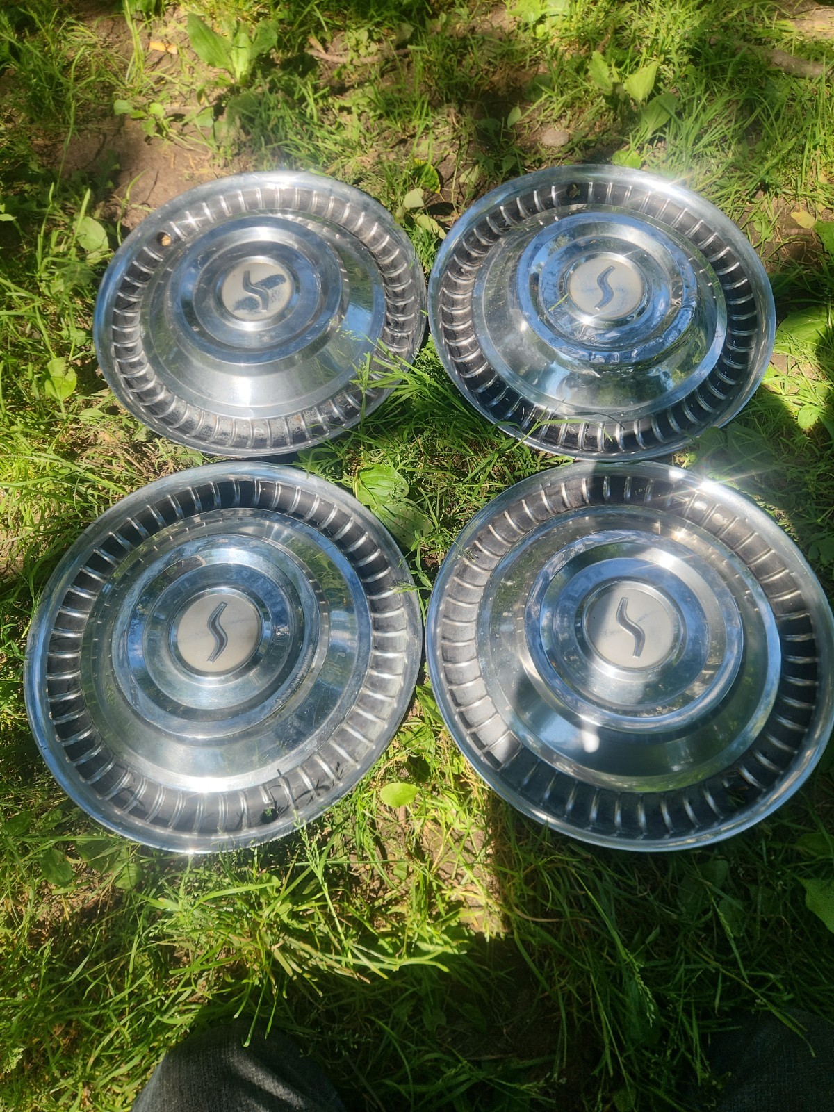 Set of four (4) Studebaker 1959 60 61 62 63 64 wheel cover hubcap Hawk Commander Set of four (4) Studebaker 1959 60 61 62 63 64 wheel cover hubcap Hawk Commander