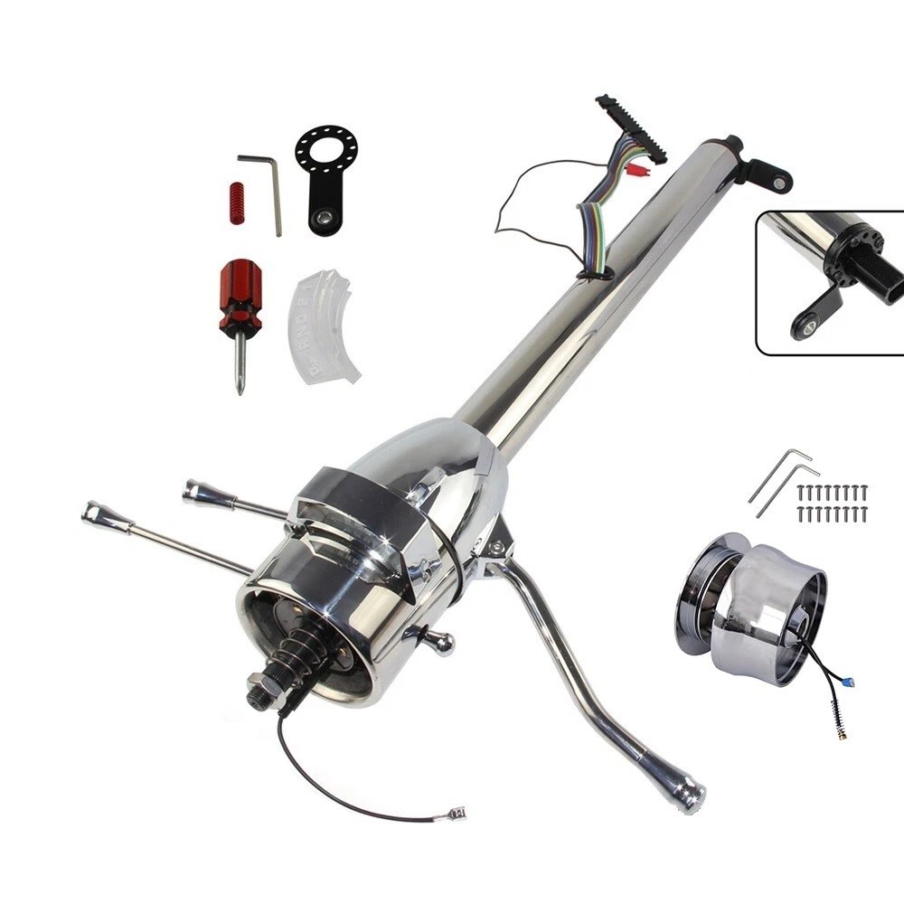 For 1963-64 Chevy Impala Chrome Tilt Automatic Steering Column Shift W/Adapter