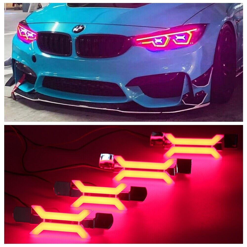 X Concept LED Angel Eyes Fit BMW M3 M4 F82 F83 F32 LED&Halogen Headlight DRL DIY