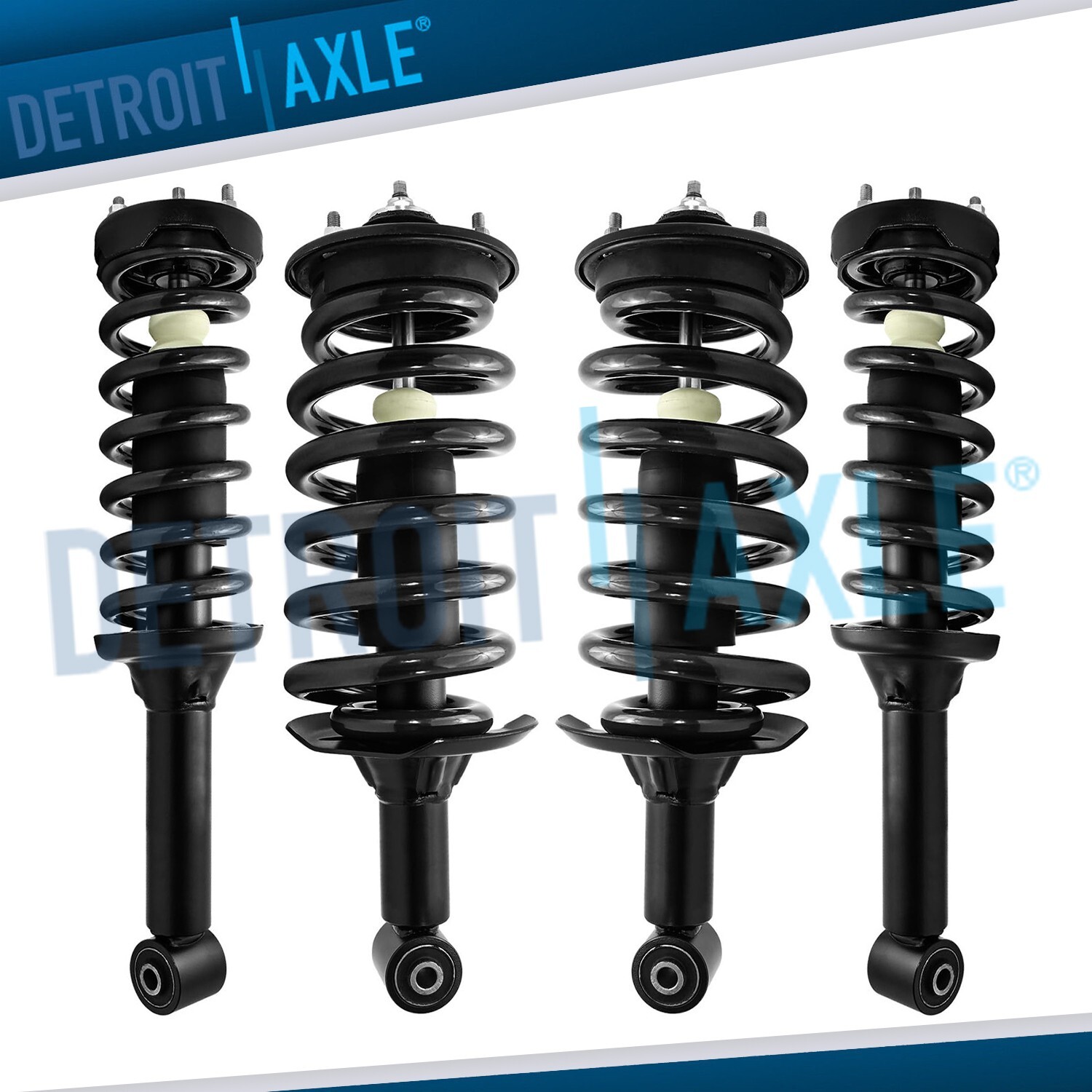 Front Rear Struts with Coil Spring Assembly for 2005 - 2013 Land Rover LR3 LR4