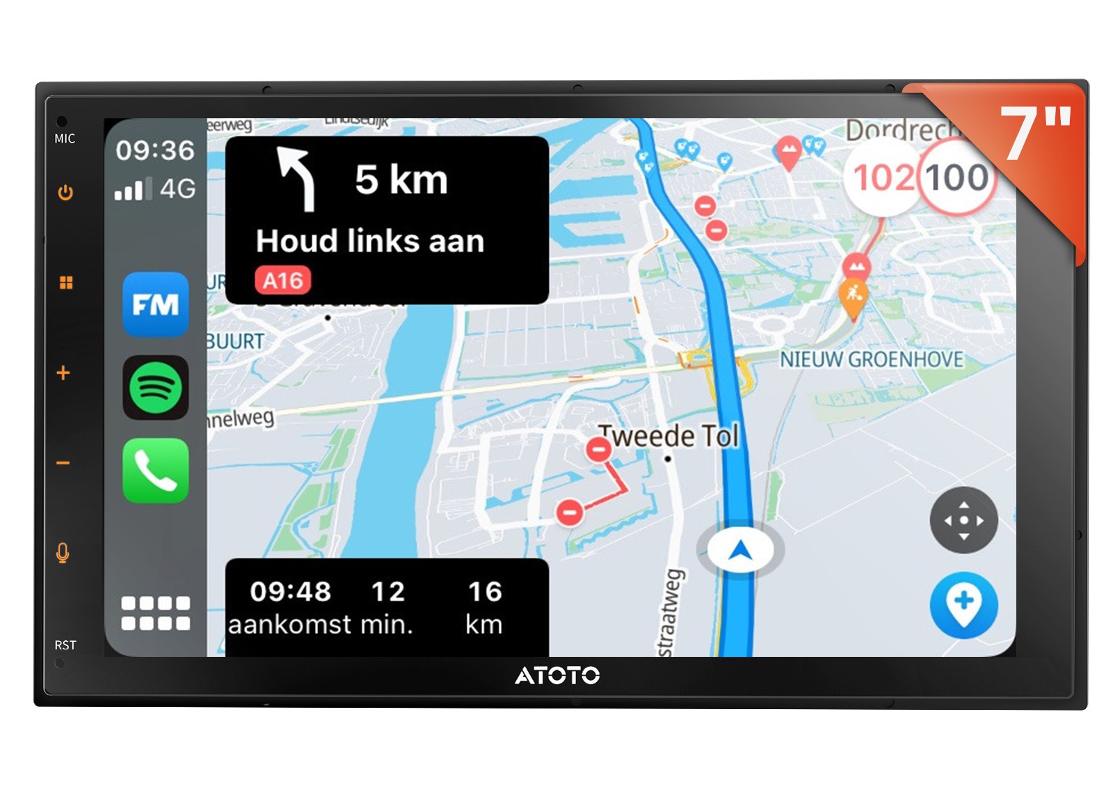 ATOTO 7in 2Din GEN AI Android Car Stereo Bluetooth Radio CarPlay Android Auto FM
