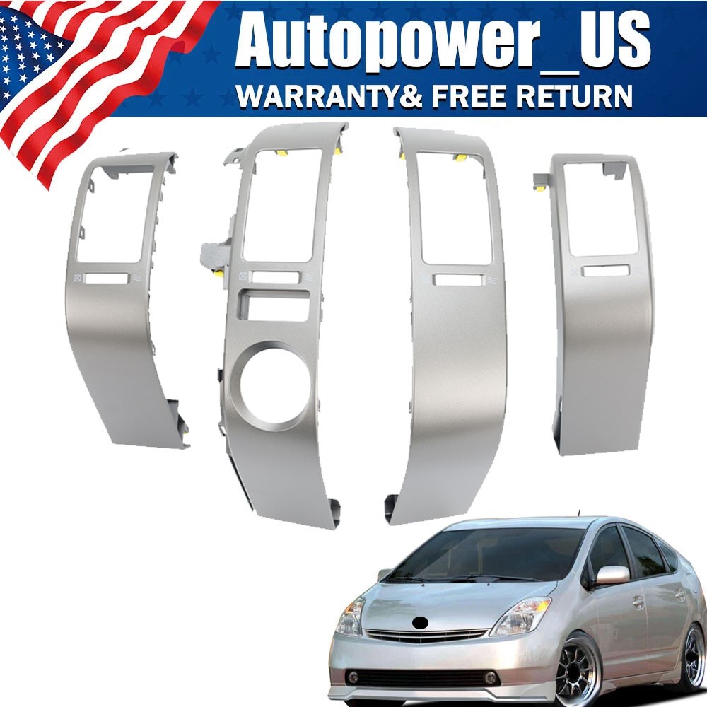 For 2004-2009 Toyota Prius Center Inner A/C Dash Air Vent Panel Cover Trim Set