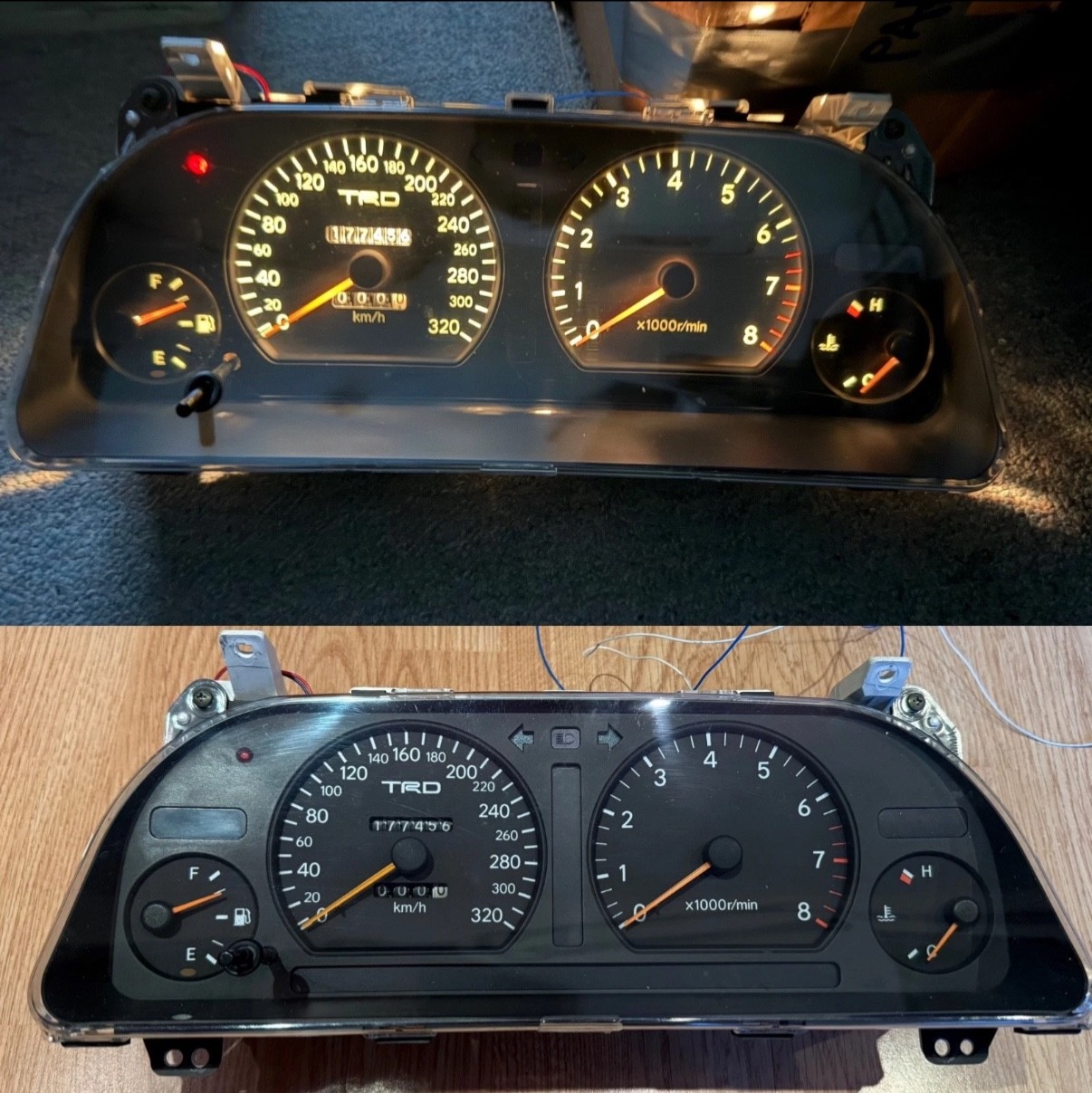 TRD CLUSTER METER TOYOTA CHASER TOURER V JZX90 DASH CRESTA MARK 2 RARE TOMS 90s TRD CLUSTER METER TOYOTA CHASER TOURER V JZX90 DASH CRESTA MARK 2 RARE TOMS 90s