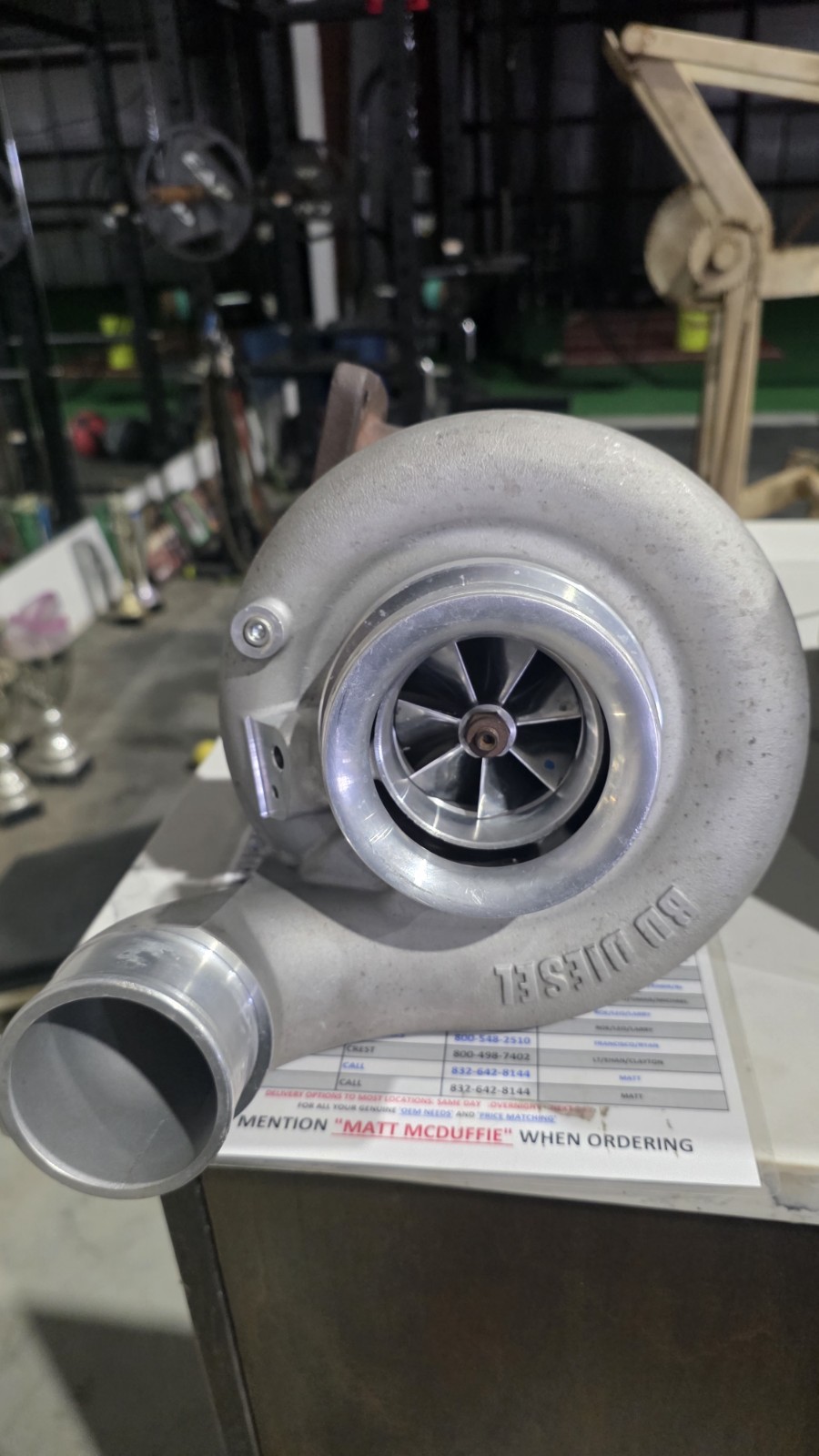 Borg Warner Model S300sx 76mm Turbocharger With Turbine Housing. Not A Core Borg Warner Model S300sx 76mm Turbocharger With Turbine Housing. Not A Core