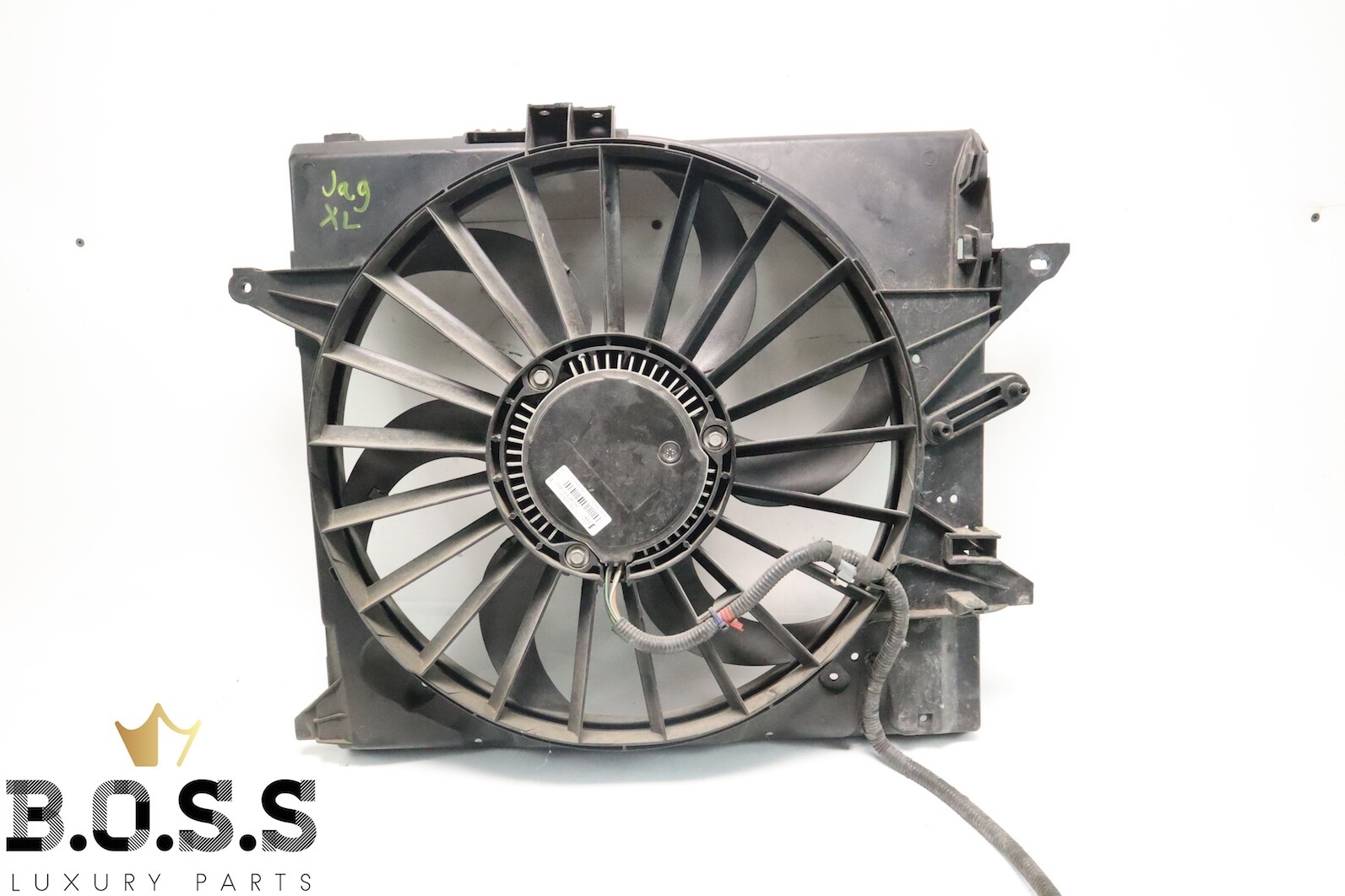 07-09 Jaguar XK XKR XF Radiator Cooling Fan Motor Blade Assembly OEM