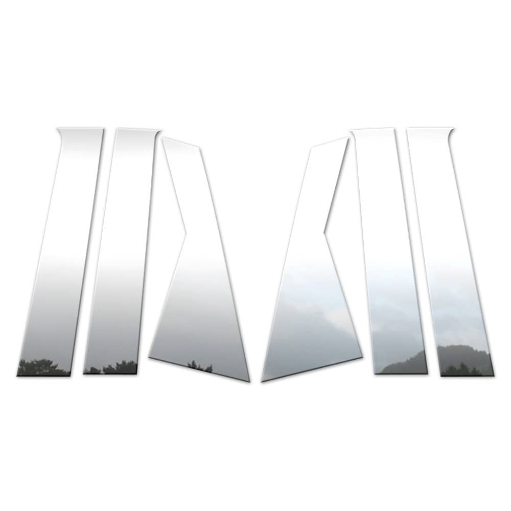 6p Stainless Pillar Post Covers fits 2009-2022 Dodge Journey by Brighter Design