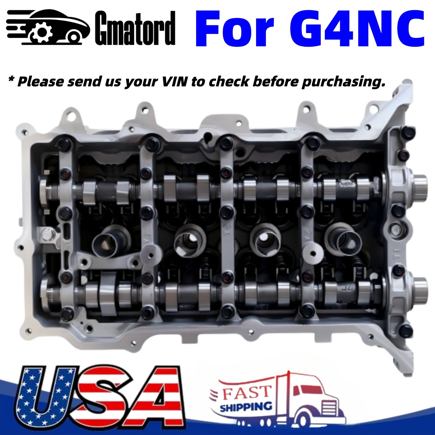 New G4NC Cylinder Head Assembly For Hyundai Elantra Sonata Kia Soul 2016-21 2.0L