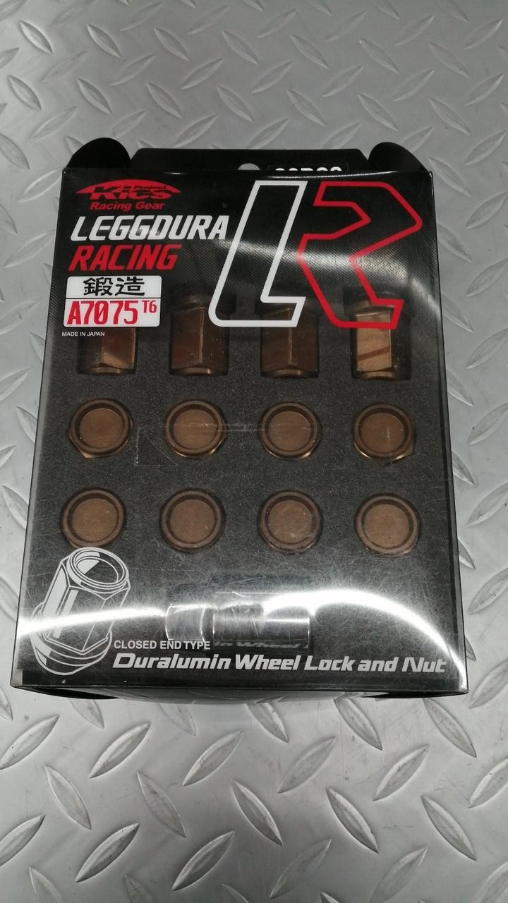 KYO-EI Kics KIC1B Wheel Lock Lug Nuts M12x1.5 Bronze 20pc 19HEX