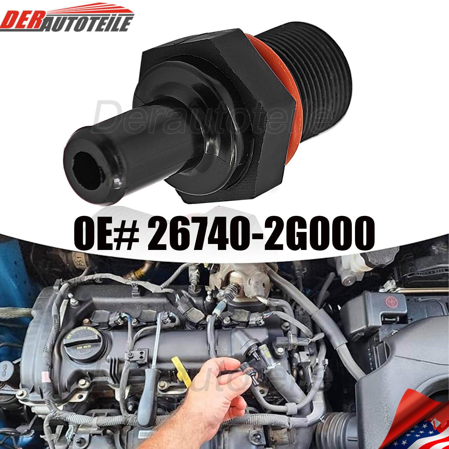 PCV Control Valve 26740-2G000 For 2008-2023 Hyundai Kia Genesis Various Models PCV Control Valve 26740-2G000 For 2008-2023 Hyundai Kia Genesis Various Models