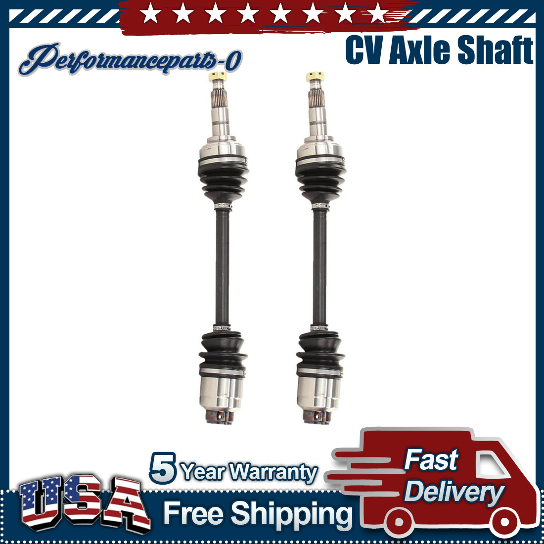 TrakMotive CV Axle Shaft 2x fits from 1990 to 1994 Subaru Justy
