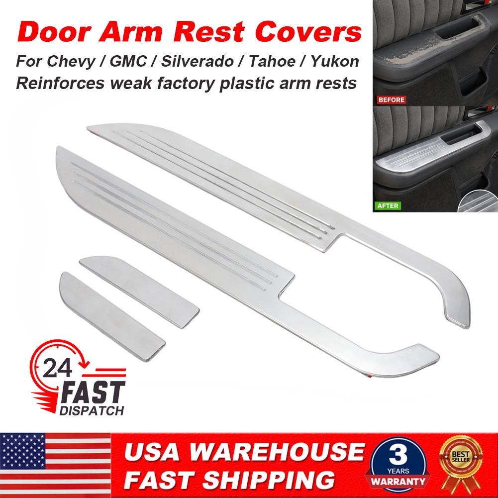 For 88-94 OBS Chevy GMC GMT400 Billet Door Arm Rest Covers Repair Reinforce For 88-94 OBS Chevy GMC GMT400 Billet Door Arm Rest Covers Repair Reinforce
