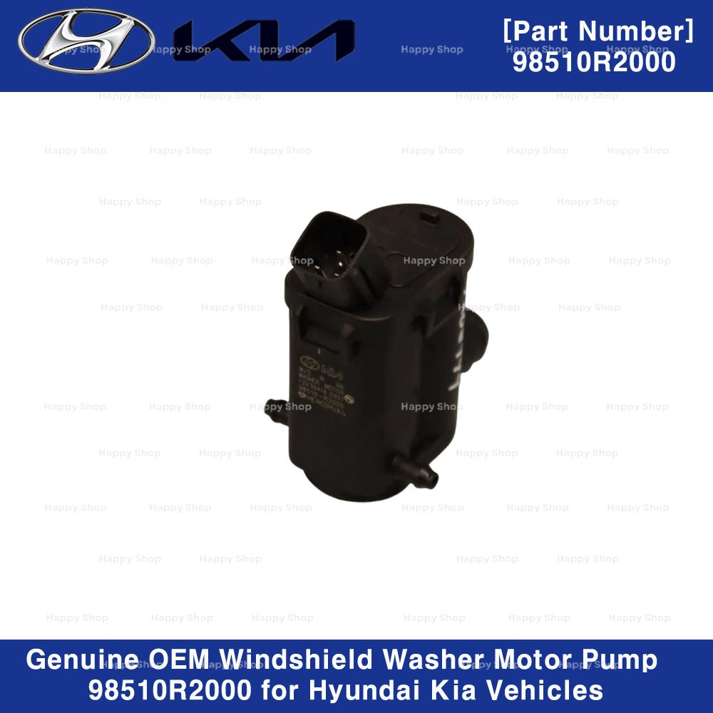 Genuine OEM Windshield Washer Motor Pump 98510R2000 for Hyundai Kia Vehicles