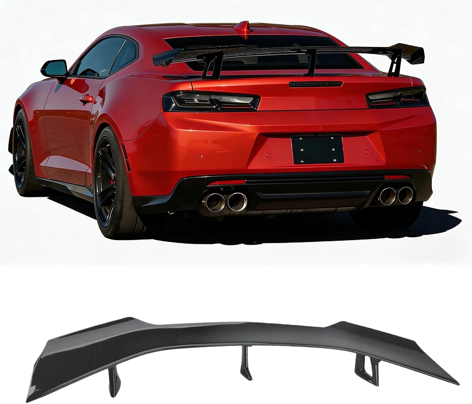 Carbon Fiber ZL1 1LE Style Rear Spoiler Wing For 2016-2024 Chevy Camaro