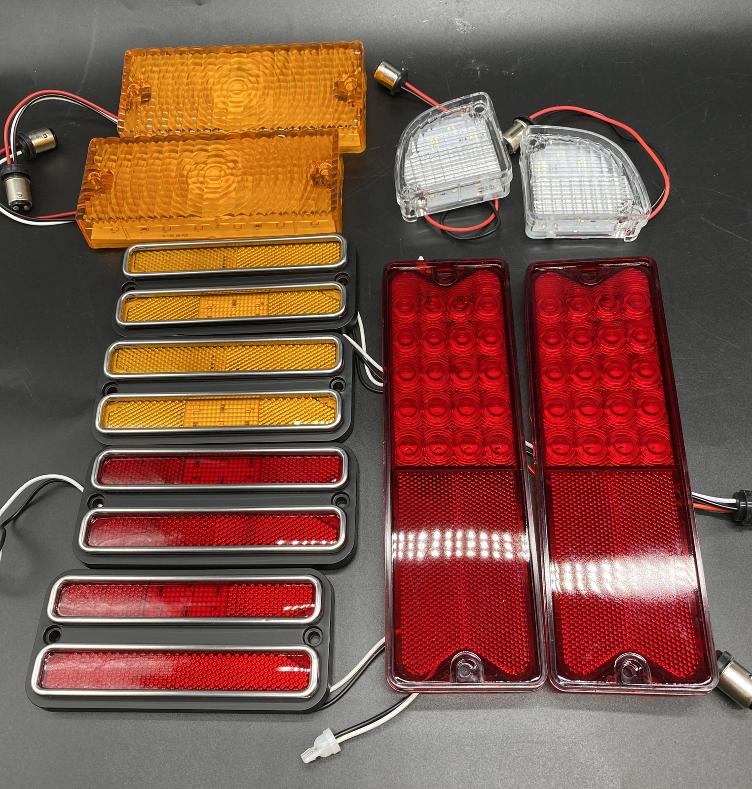 1969-1970 Chevy GMC Truck LED Lens Assembly Package Set B
