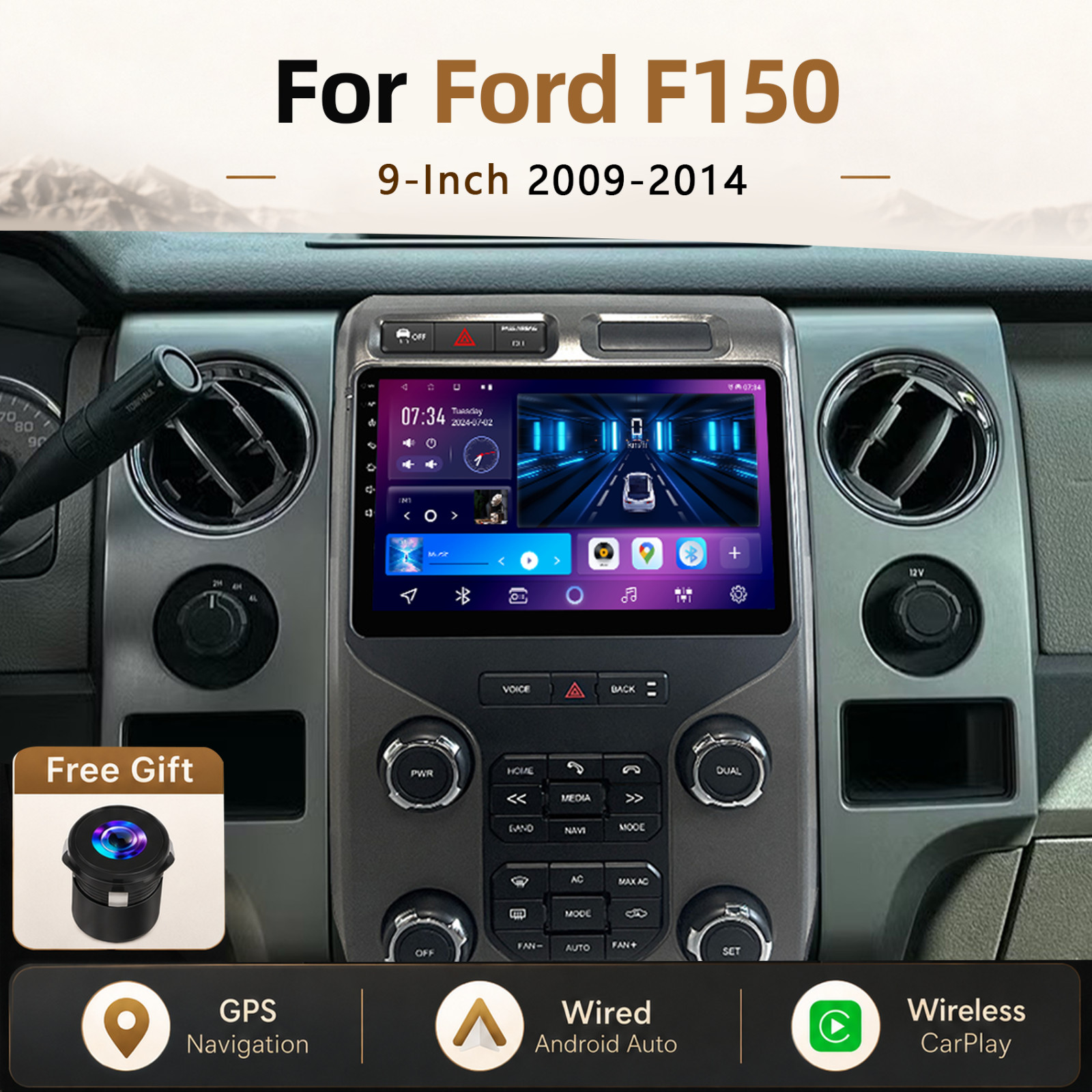 For Ford F150 2009-2014 Apple Carplay 9 For Ford F150 2009-2014 Apple Carplay 9