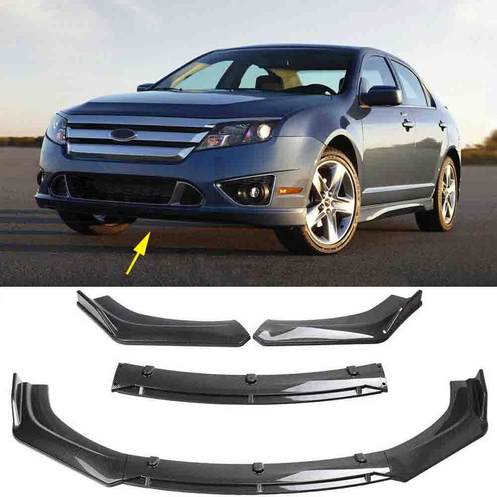 For Ford Fusion 2006-12 Carbon Fiber Front Bumper Lip Splitter Spoiler Diffuser