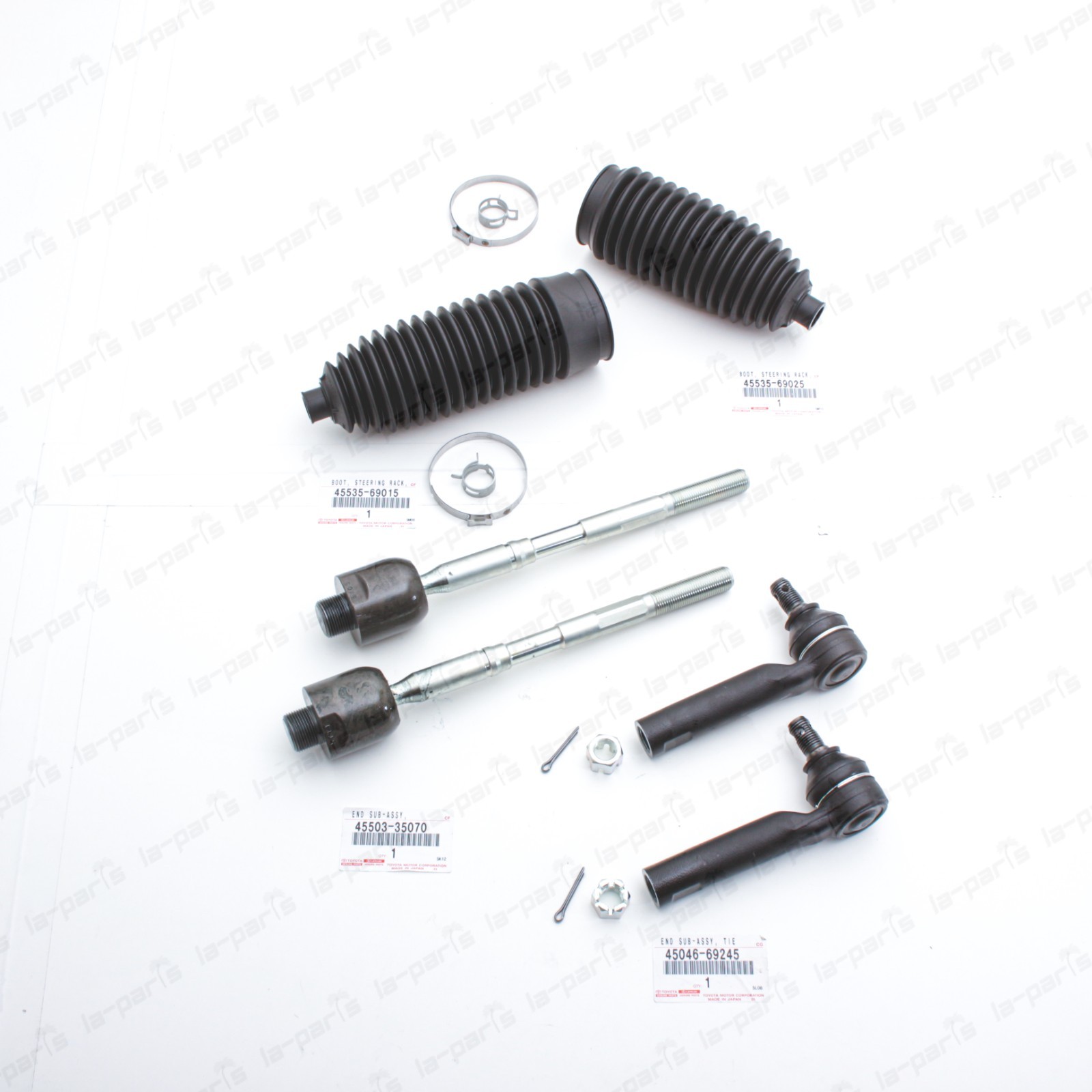 Genuine OEM Toyota 10-24 4Runner FJ Cruiser Steering Rack Tie Rod End & Boot SET