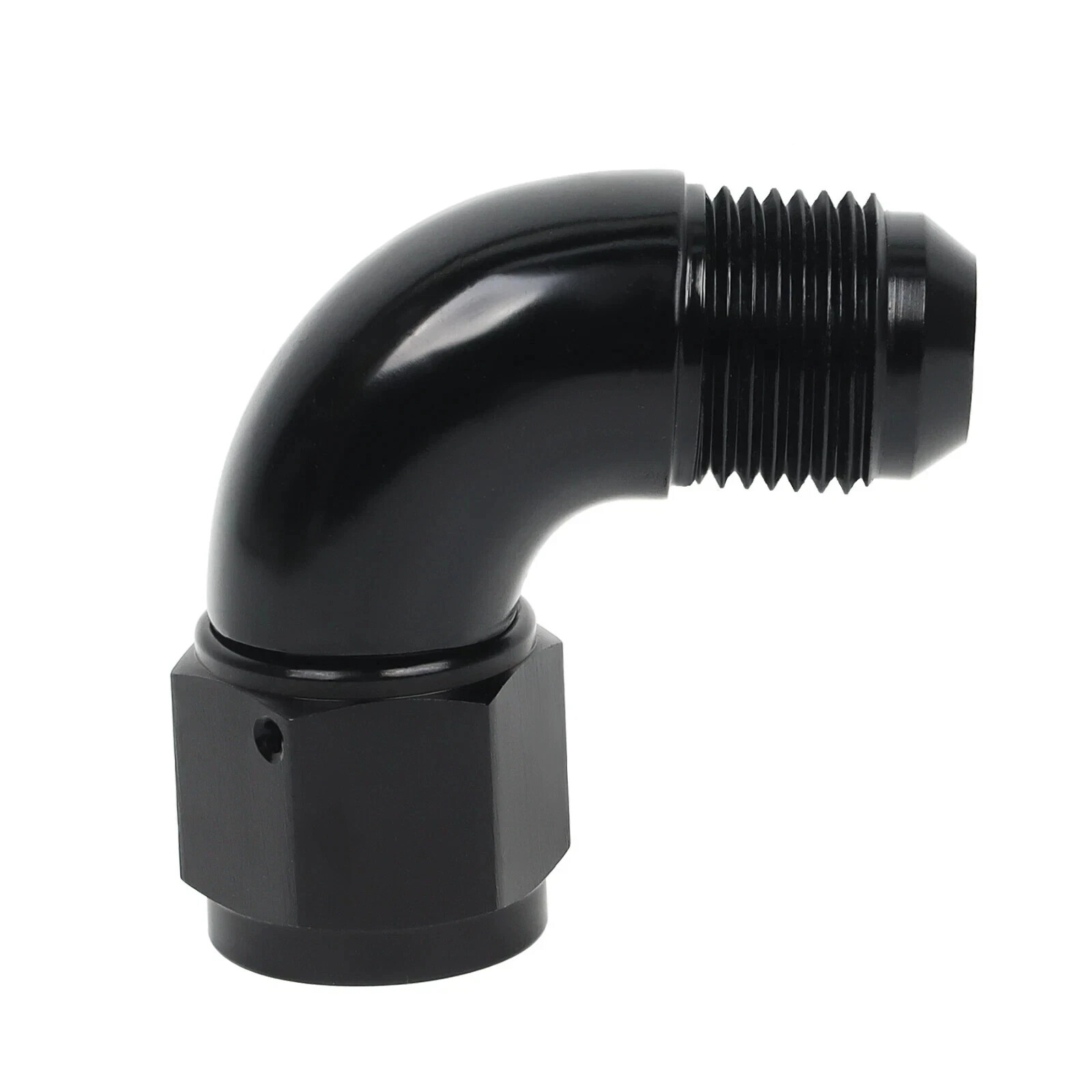 10AN Female to 10AN Male Swivel Coupler Union Fitting 90 Degree Adapter Aluminum