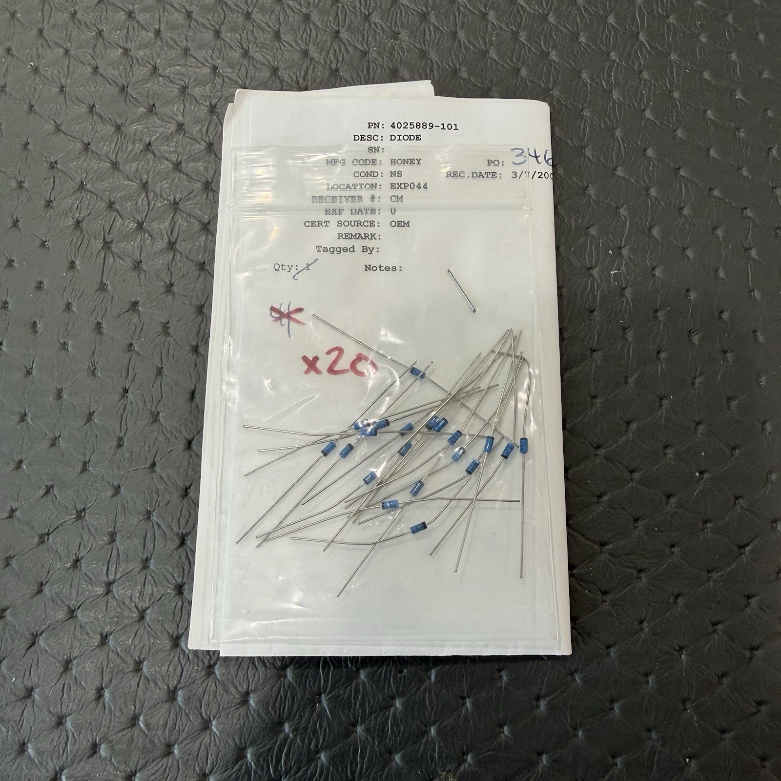 Honeywell 4025889-101 JAN1N645-1 Aircraft Diode NOS OEM Certs Qty 20