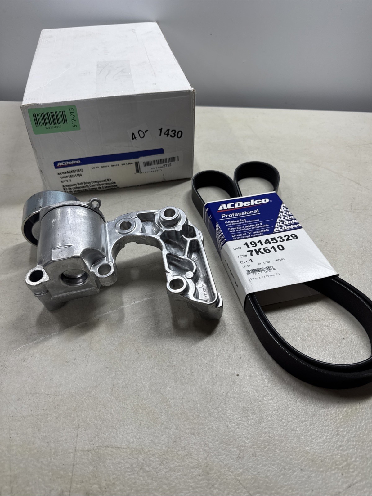 Genuine ACDelco Drive Belt Tensioner Assembly with Pulley 38410