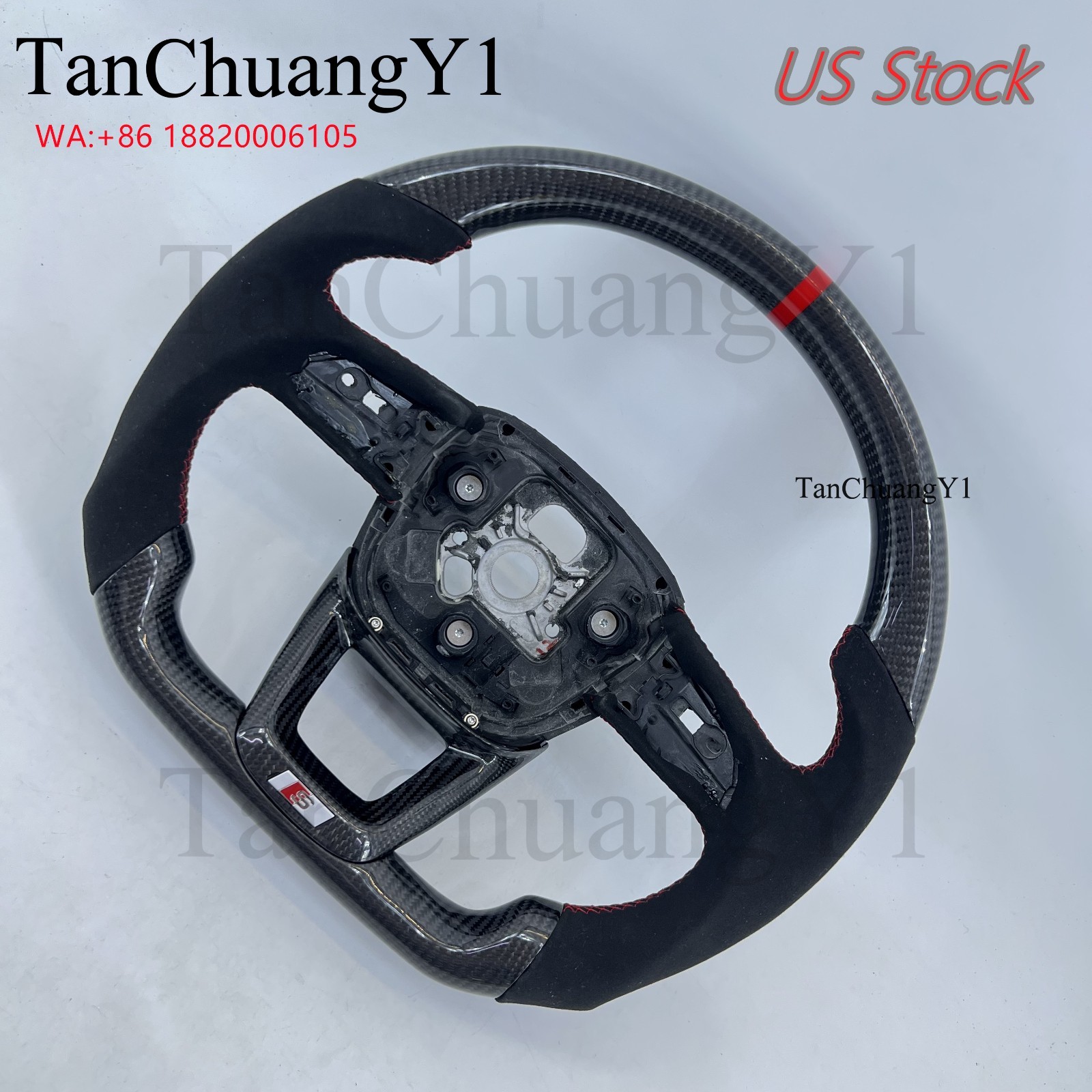 Carbon Fiber Steering Wheel For Audi RSQ8 RSQ3 Q2 Q3 Q5 Q7 Q8 SQ5 SQ7 SQ2 SQ8