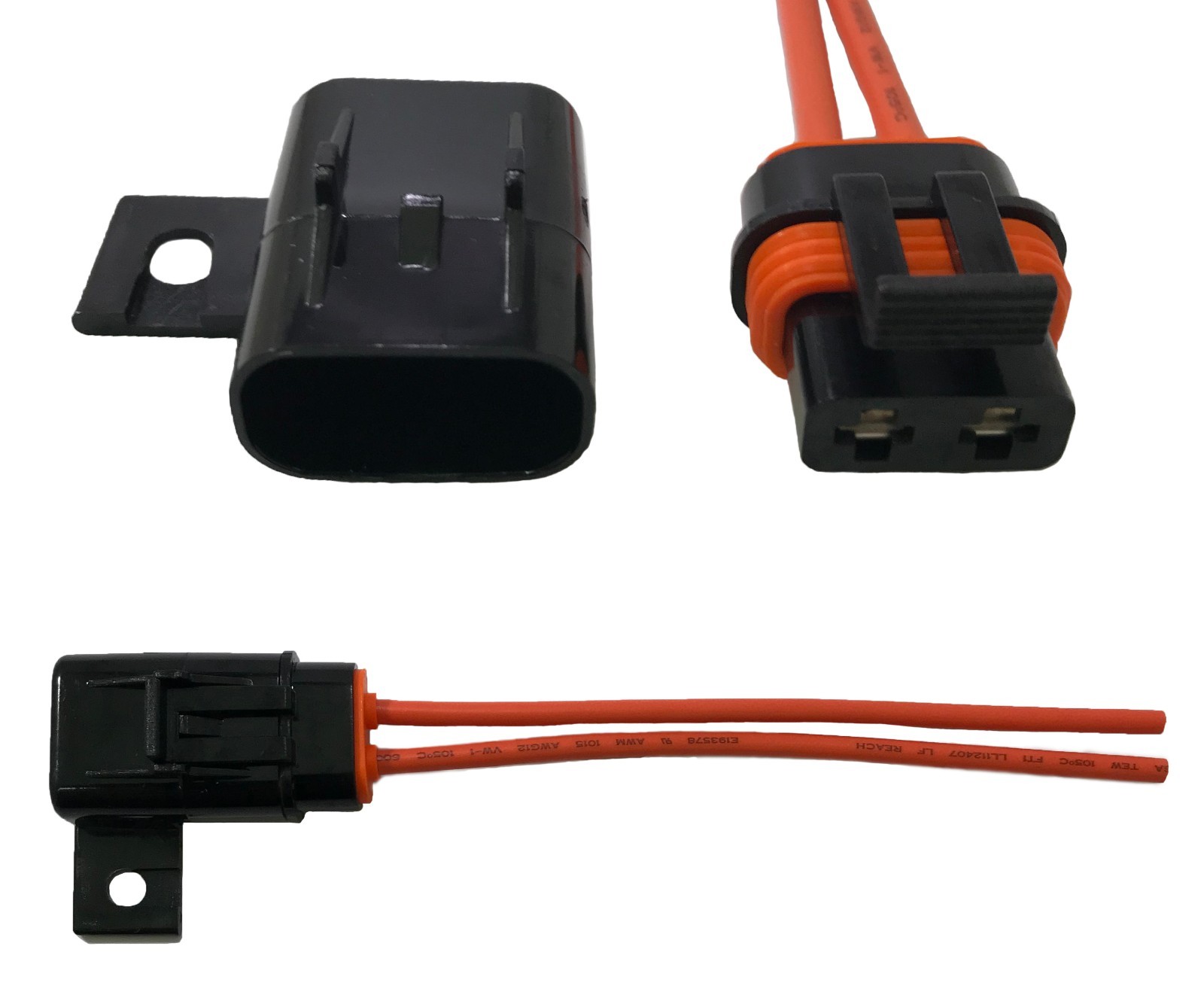 25 Pack ATO ATC Waterproof In-Line Blade Fuse Holder 12 Gauge Tinned Marine