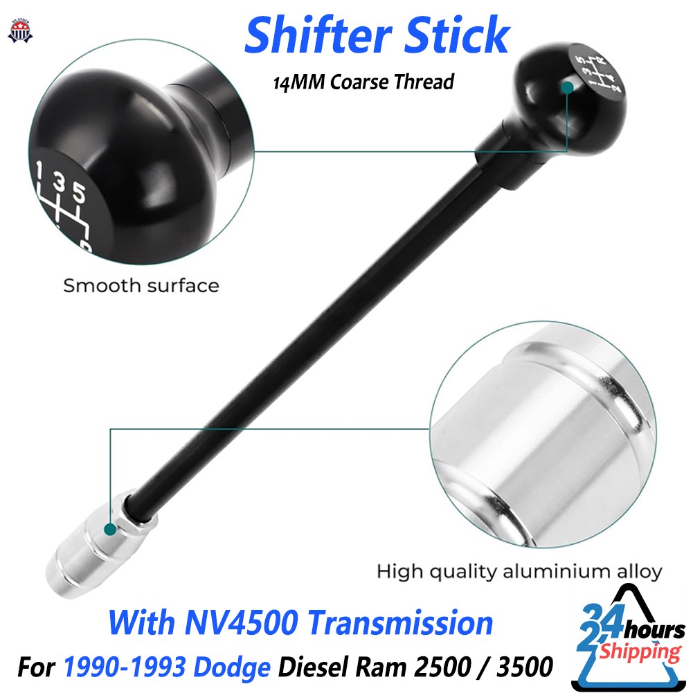 For 1990-93 Dodge Diesel Ram NV4500 Shifter Stick 14MM Coarse Thread NV4500-28E