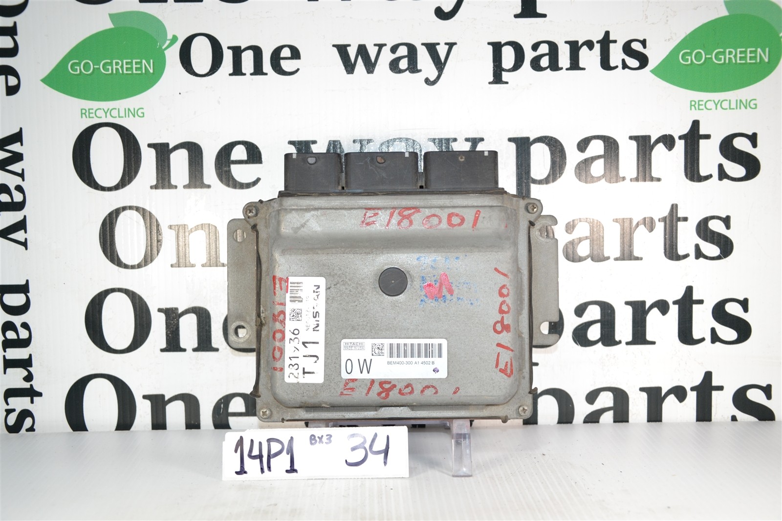 BEM400300A1 Nissan Altima 2013-2014 Engine Computer Unit ECU Module 14P1 34 B3 BEM400300A1 Nissan Altima 2013-2014 Engine Computer Unit ECU Module 14P1 34 B3