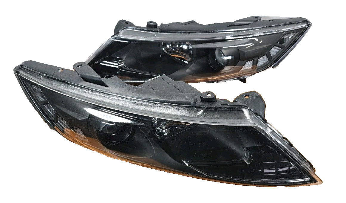 FOR 2011-2013 KIA OPTIMA SET PAIR HALOGEN HEADLIGHT BLACK AFTERMARKET USED#4
