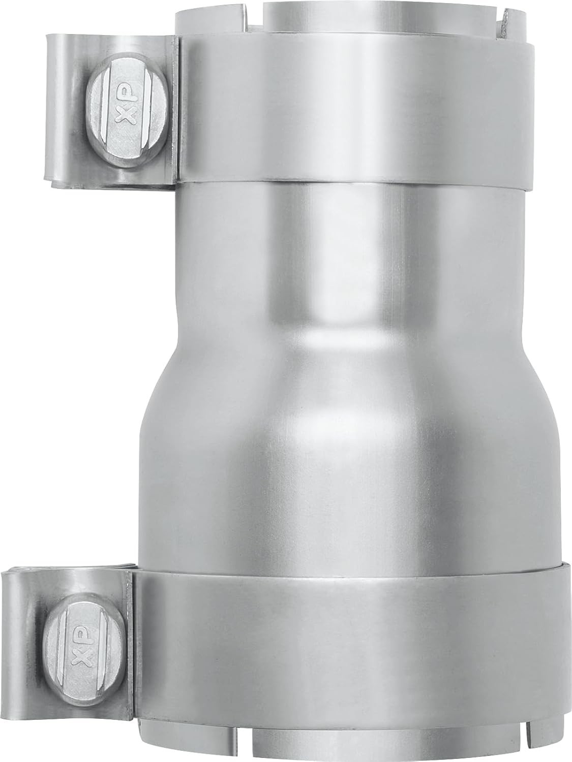 2.25 to 2.5 inch Exhaust Adapter with Clamp Stainless Steel, 2.25\