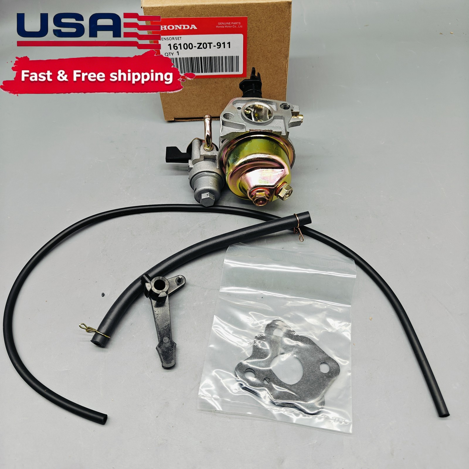16100-Z0T-911 NEW Carburetor Honda with gasket GX160 GX160RT1 GX160T1 16100-Z0T-911 NEW Carburetor Honda with gasket GX160 GX160RT1 GX160T1