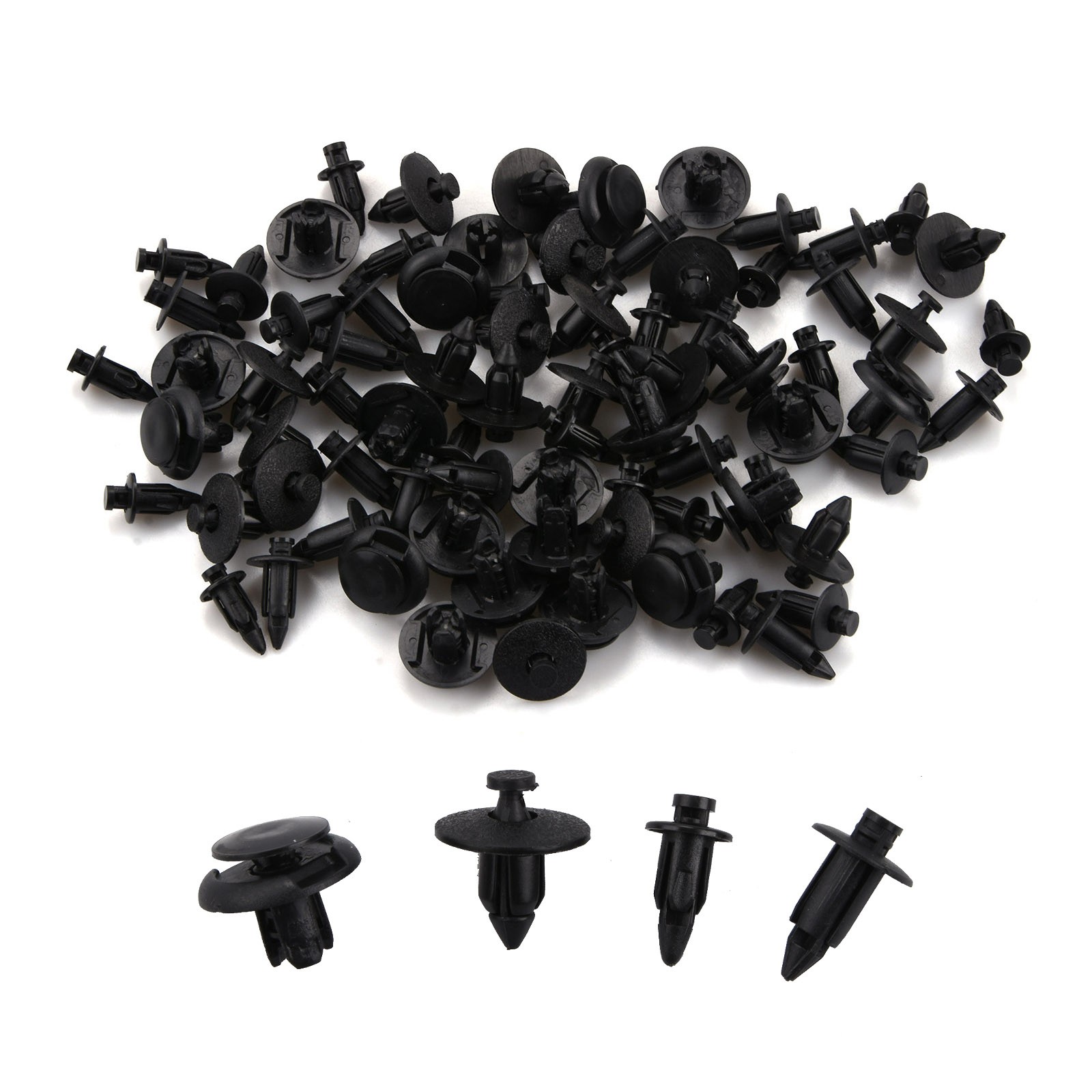 80Pcs M6 M7 M8 Motorcycle Fairing Bodywork Push Rivets /M7 Pry Rivet Pin Kit Set