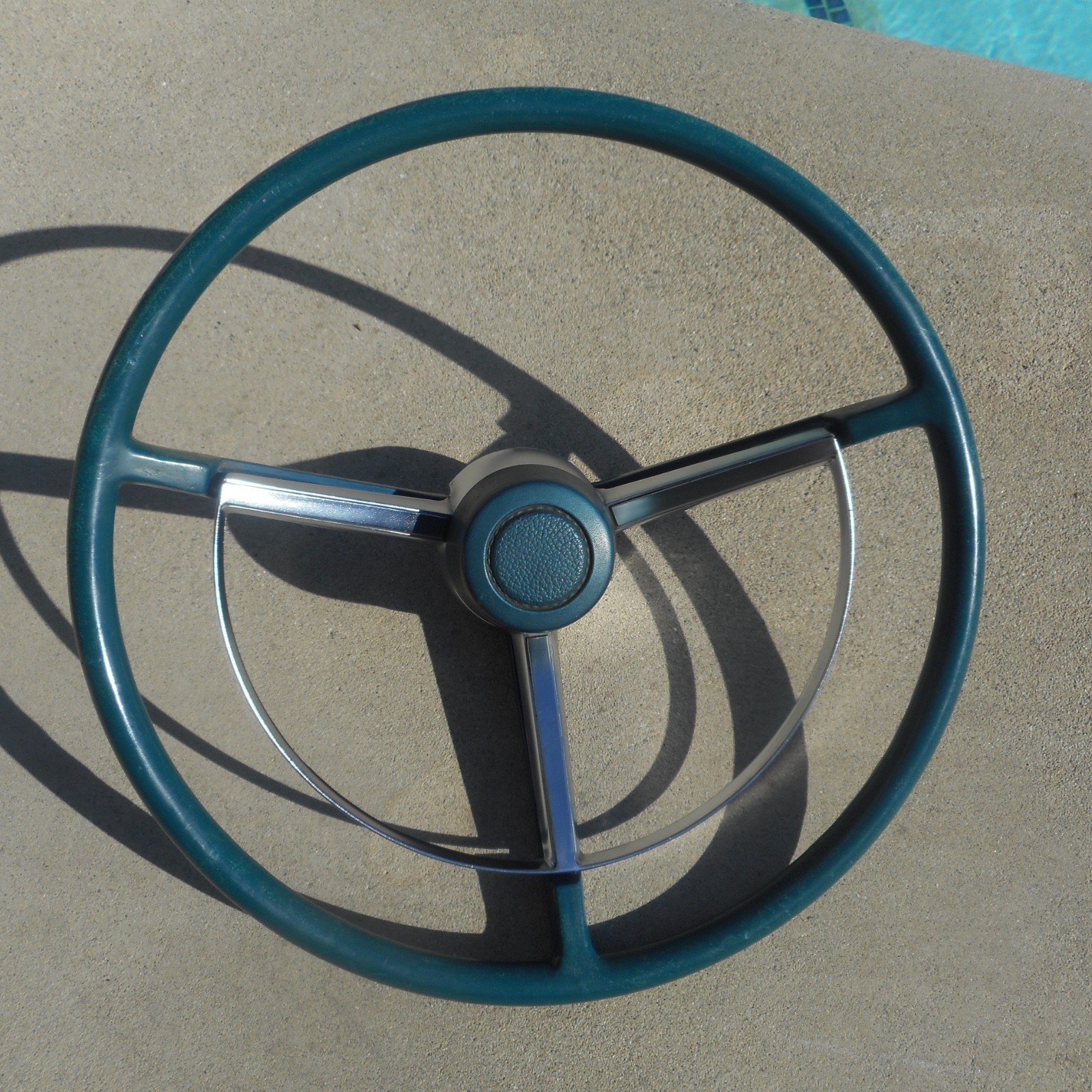 1967 - 1969 Dodge Plymouth Mopar A B Body Dart OEM Steering Wheel Blue 1967 - 1969 Dodge Plymouth Mopar A B Body Dart OEM Steering Wheel Blue