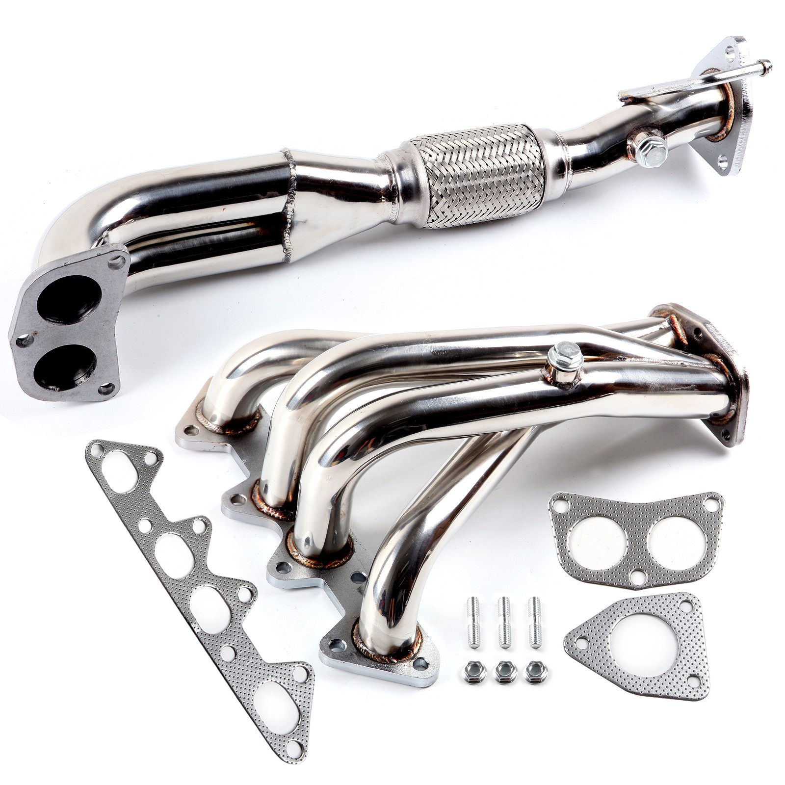 STAINLESS HEADER MANIFOLD EXHAUST for 1998-2002 HONDA ACCORD 2.3L F23 4CYL CG