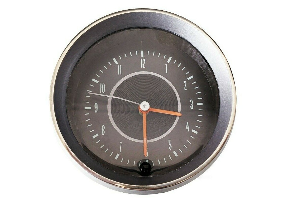 NEW 1964 Corvette QUARTZ CLOCK w chrome bezel & lens for dash - Battery Powered NEW 1964 Corvette QUARTZ CLOCK w chrome bezel & lens for dash - Battery Powered