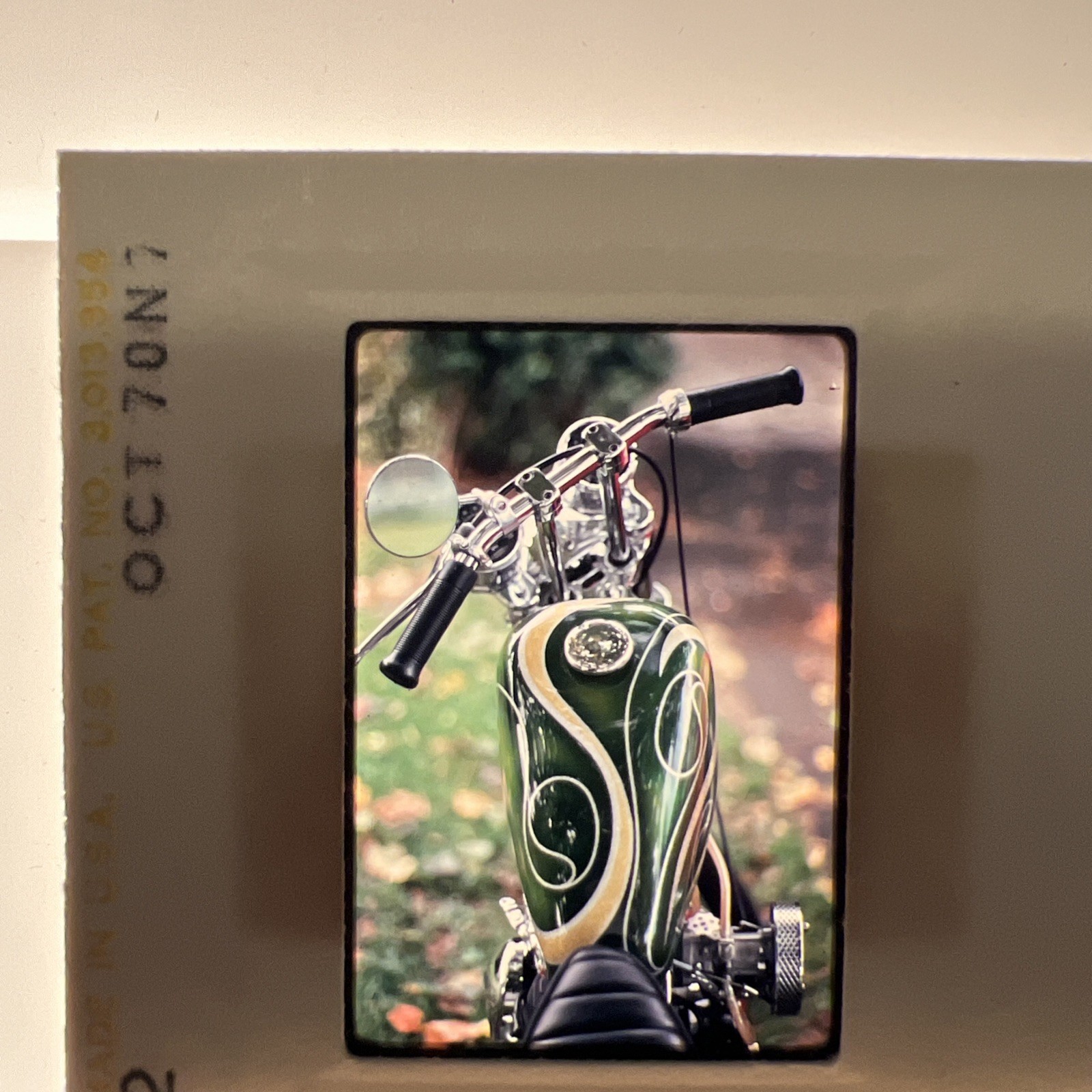 Vintage 35 MM Slide Custom Chopper Motorcycle Vintage 35 MM Slide Custom Chopper Motorcycle