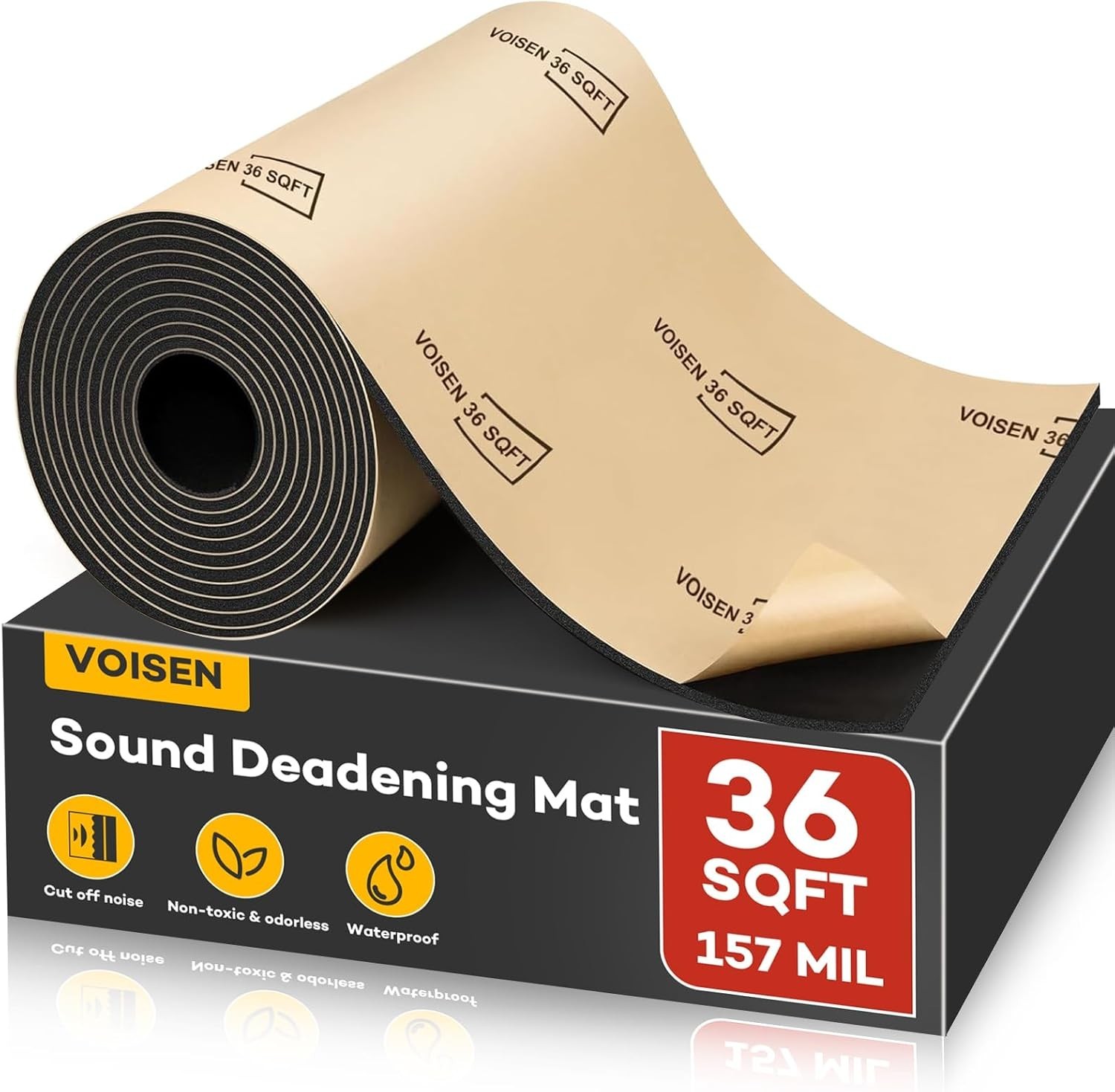 36 SqFt Car Sound Deadener Mat Proofing Thick Insulation Material Dynamat Noise 36 SqFt Car Sound Deadener Mat Proofing Thick Insulation Material Dynamat Noise