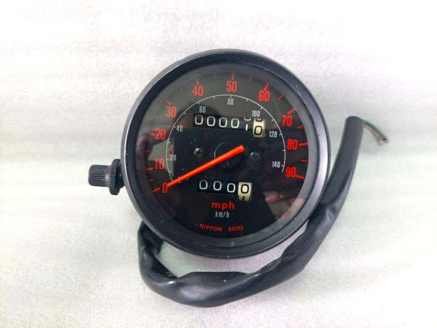 VINTAGE SPEEDOMETER NOS JP NIPPON SEIKI mph/km/h GENUINE NOS